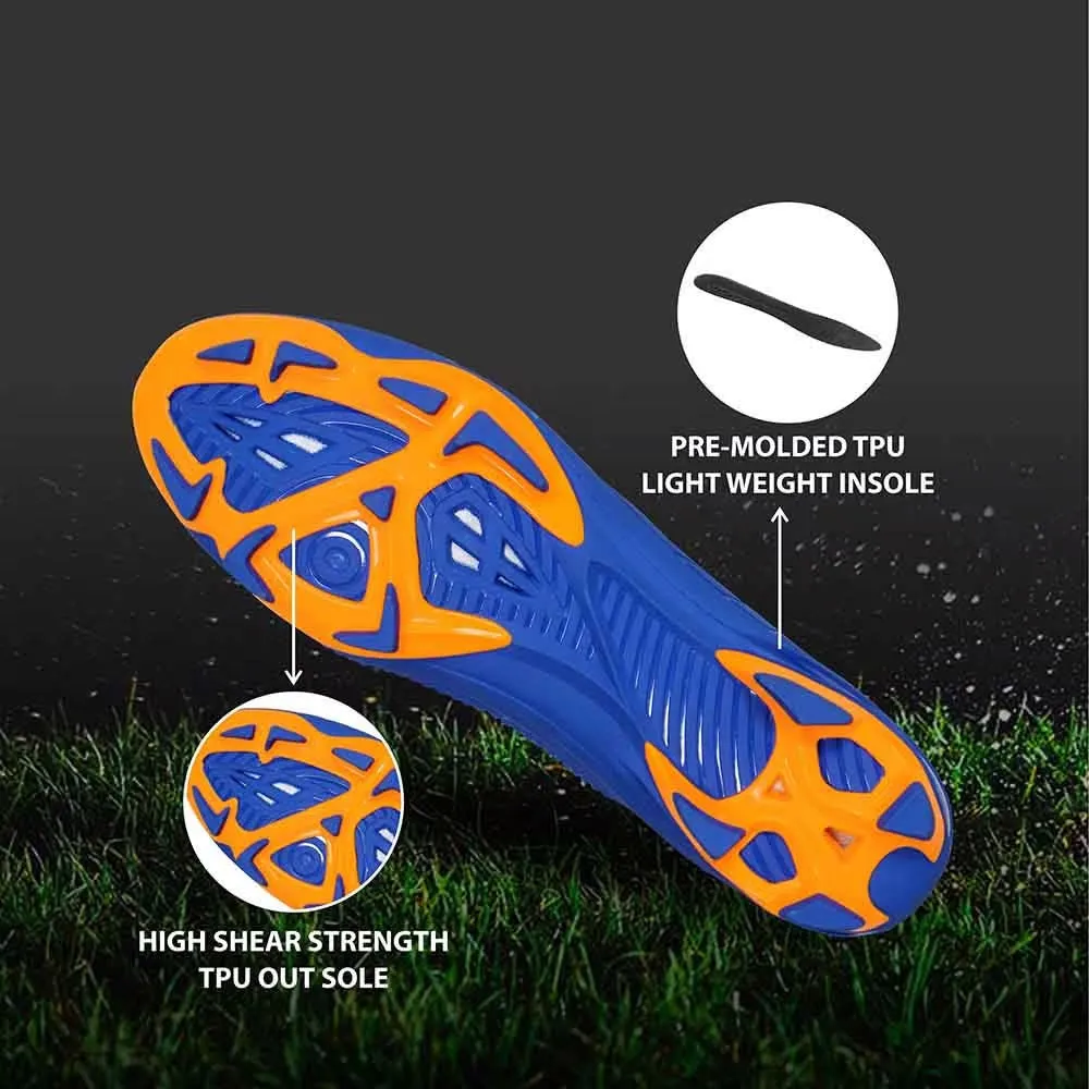NIVIA Dominator 2.0 Football Shoes for Men (Blue) Tight Lining Sport Gear