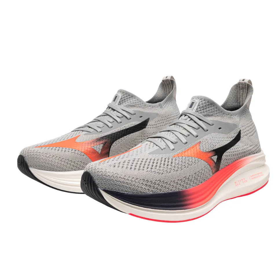 beachgoers' shoes Mizuno Men's Neo Zen Running Shoes in Harbour Mist/Fiery Coral 2/Baritone Blue AW25