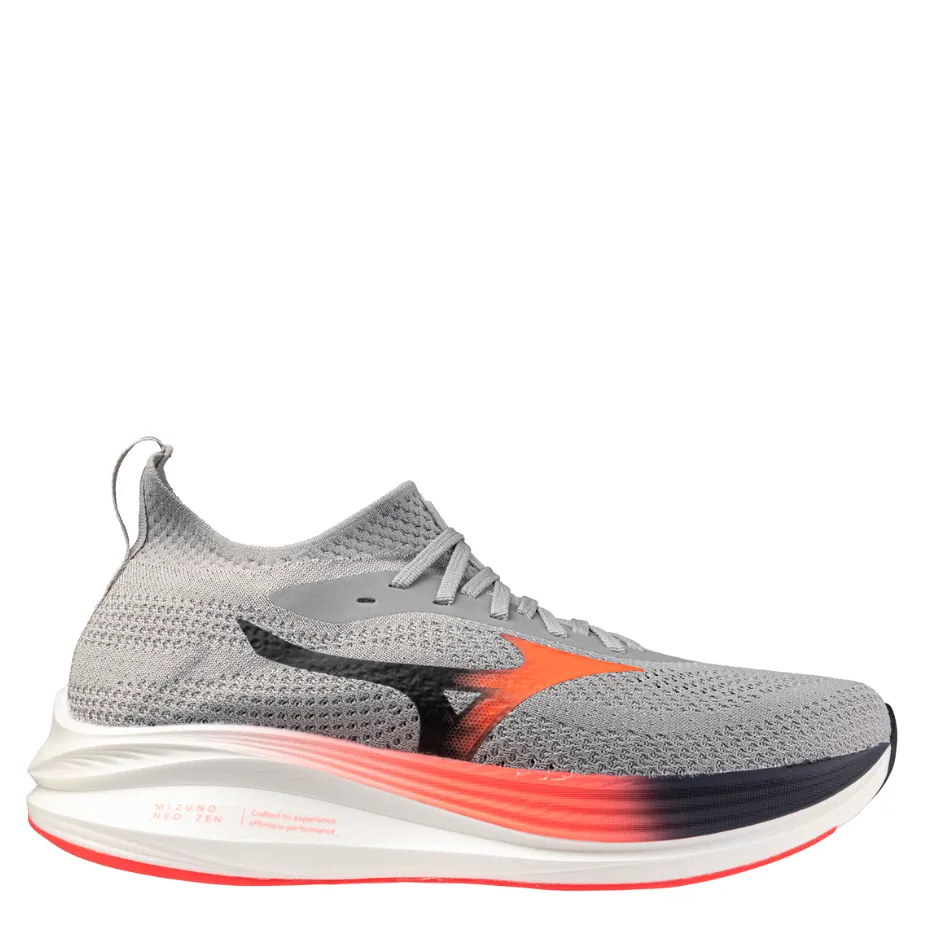 Running Ready Mizuno Men's Neo Zen Running Shoes in Harbour Mist/Fiery Coral 2/Baritone Blue AW25