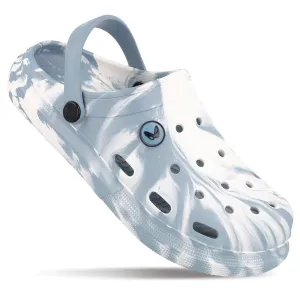 Sleek Footwear Classic Outdoor Style Men's Clogs  -  WC8778 Aqua Blue