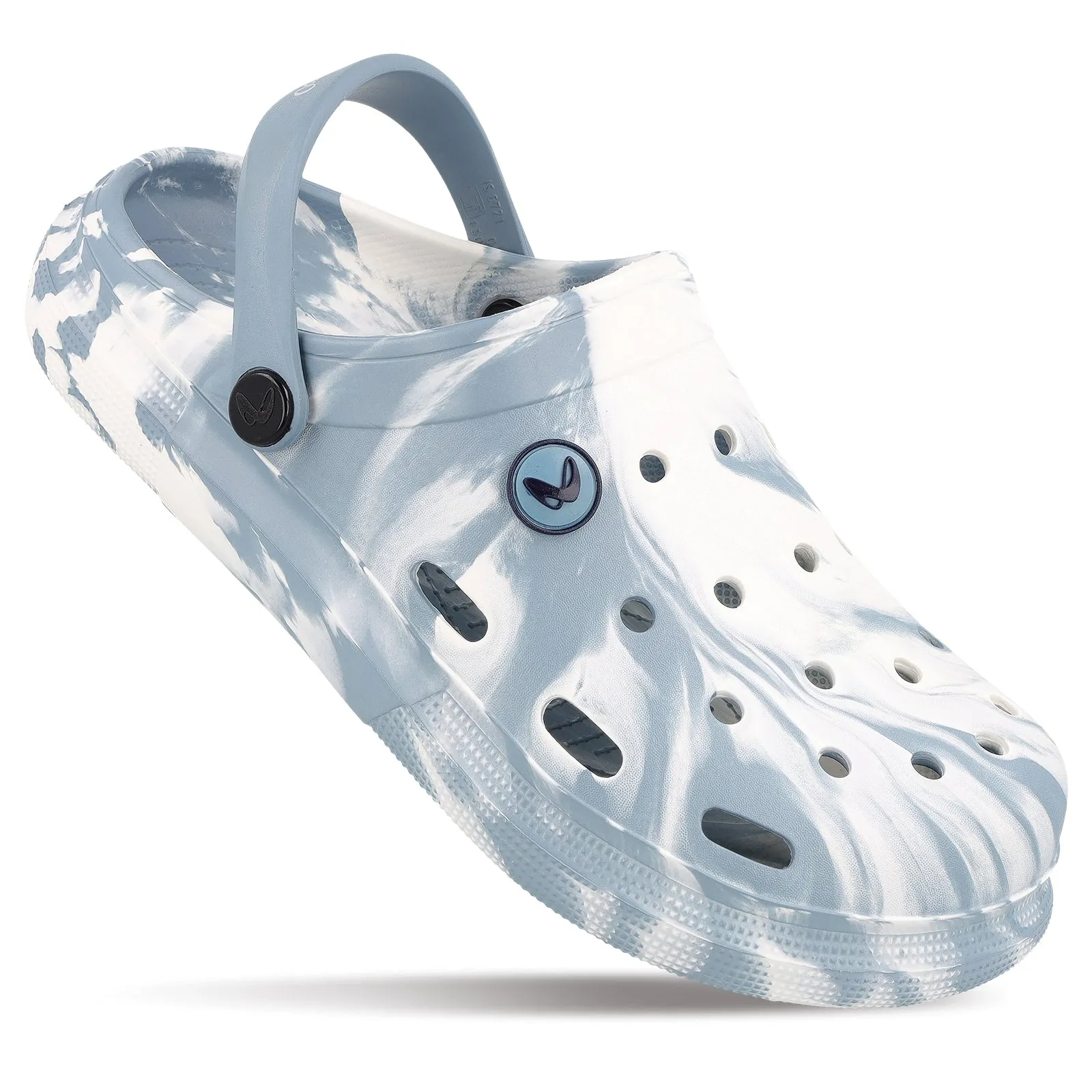 Sleek Footwear Classic Outdoor Style Men's Clogs  -  WC8778 Aqua Blue