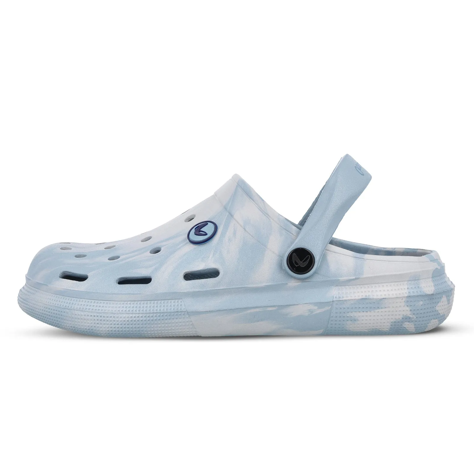 Men's Clogs  -  WC8778 Aqua Blue Comfortable Walk Soft Straps
