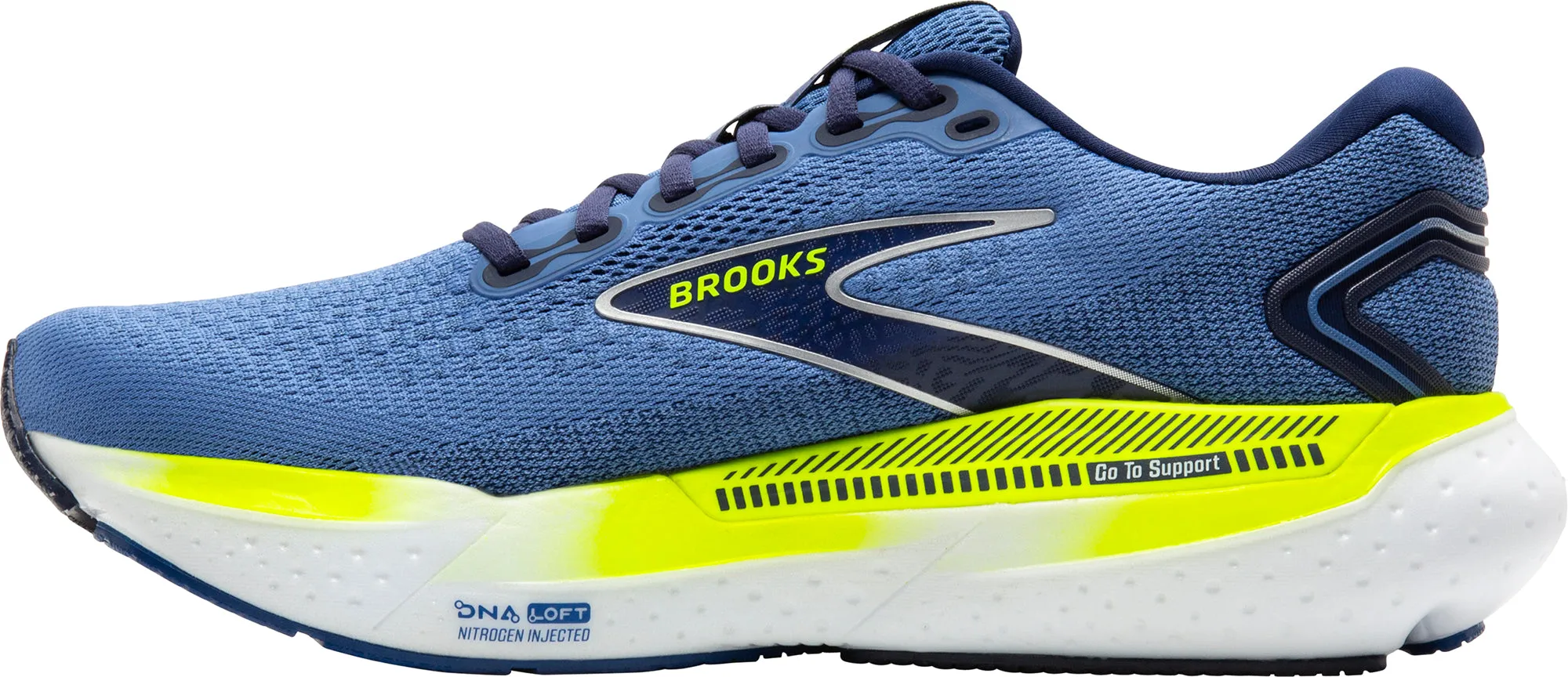 Clear Glow Brooks Glycerin GTS 21 Mens Running Shoes - Blue