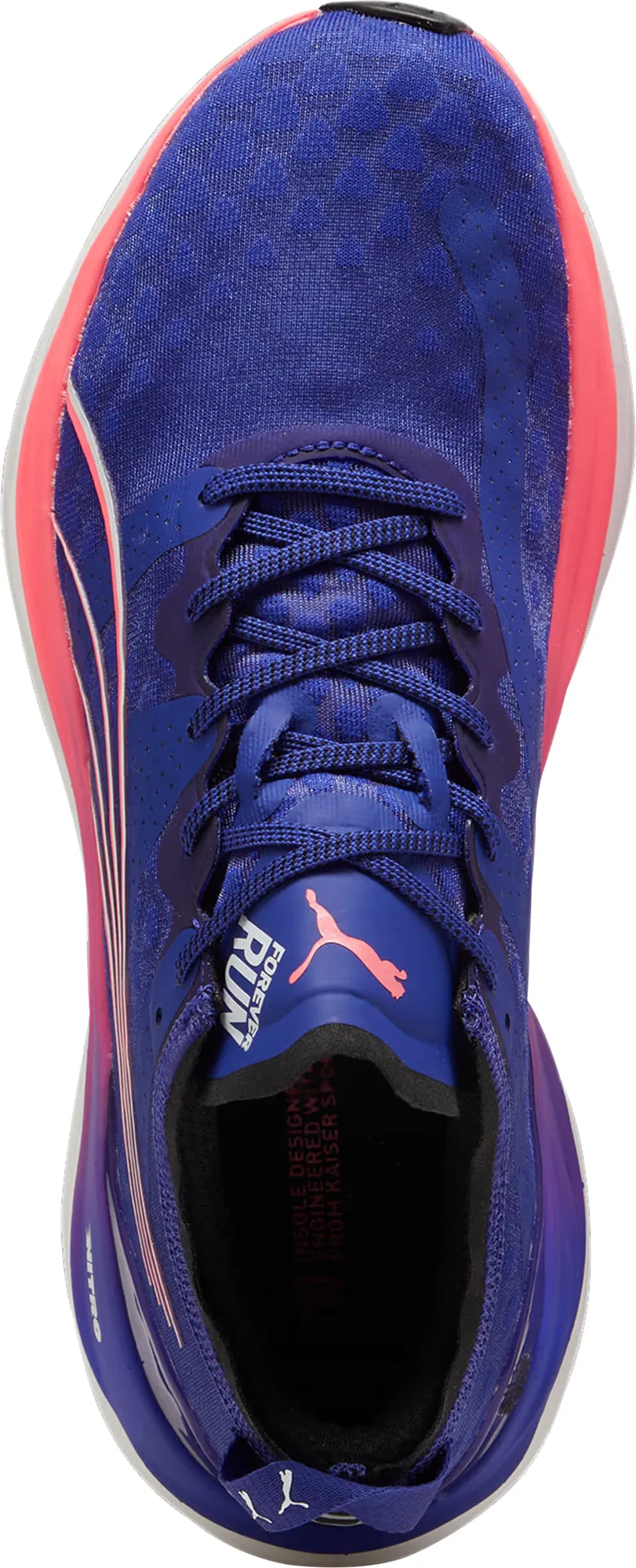 Puma ForeverRun Nitro Mens Running Shoes - Navy Comfort Tongue