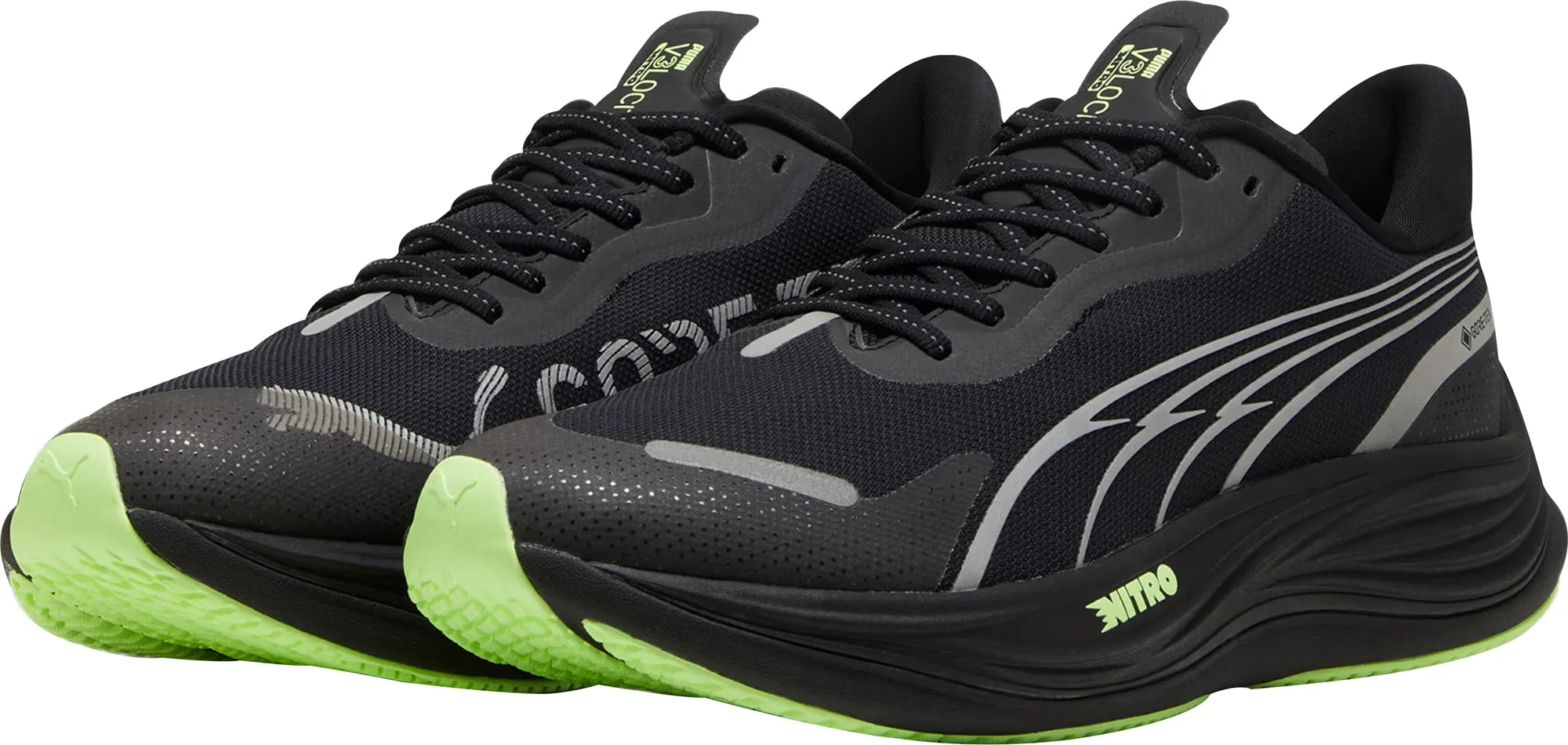 Puma Velocity Nitro 3 GORE-TEX Mens Running Shoes - Black Slip On Cactus Cool