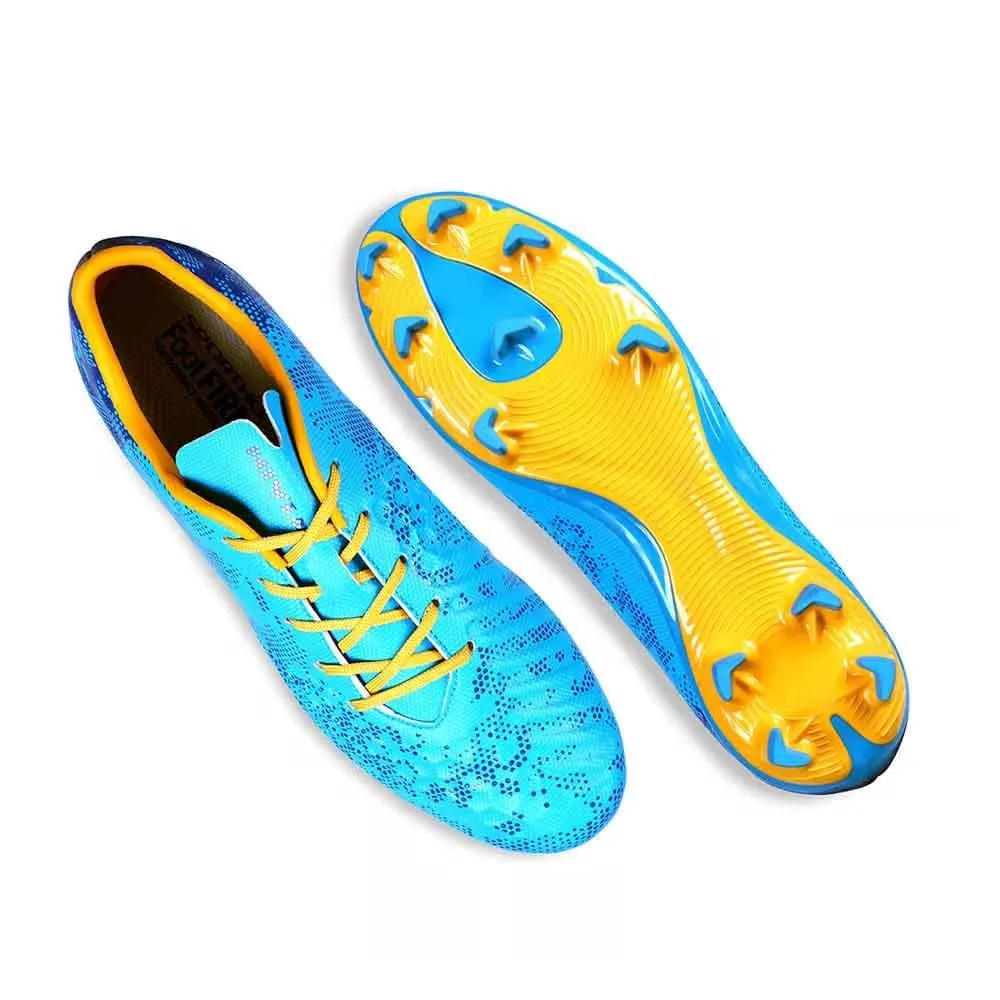 NIVIA Ditmar 3.0 Football Shoes for Men (Cyan Blue) Field Moves Stable Tread