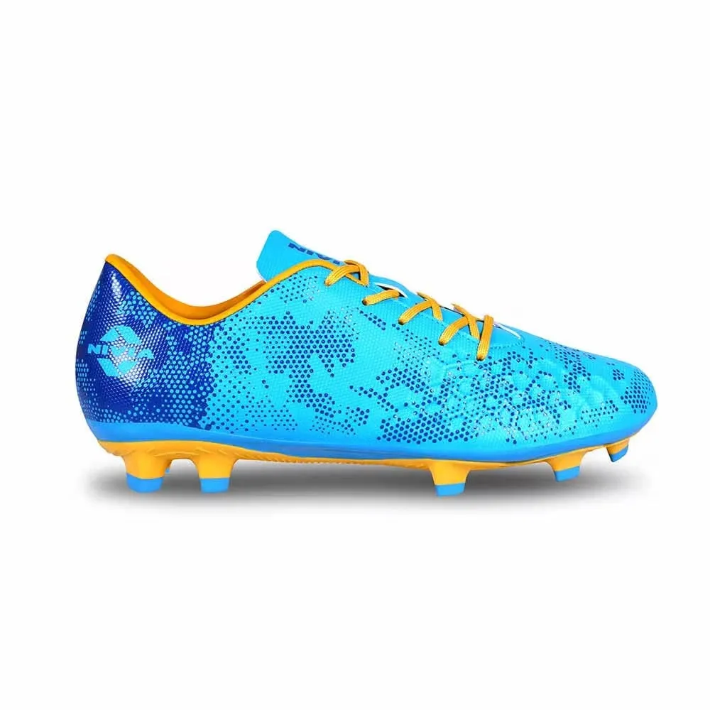 NIVIA Ditmar 3.0 Football Shoes for Men (Cyan Blue) Regular Fit Game Ready Design