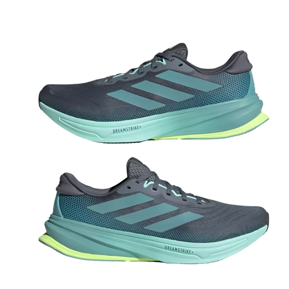 Adidas Men's Supernova Rise 2 Running Shoes in Onix/Minton/Hireye AW25 running in a rainforest area shoes Soft Insole