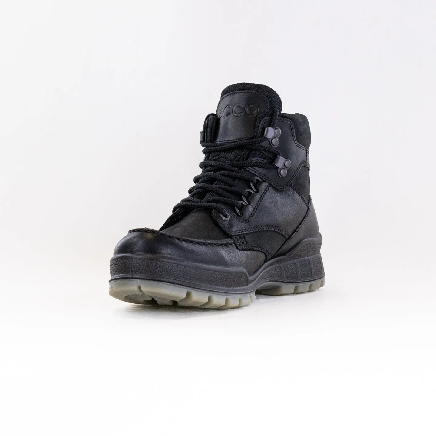 Ecco Track 25 High (Men's) - Black/Black Cold Protection Chic Heeled Booties