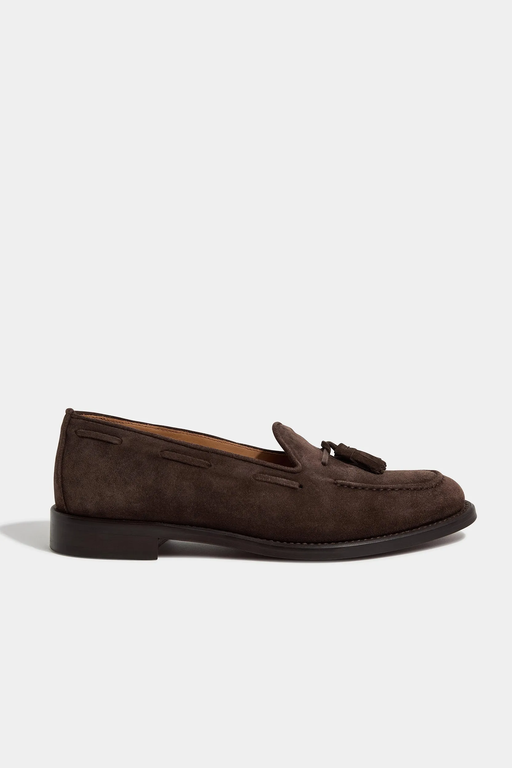 Brown suede tassel loafers - Made In Italy Neat Lines All Daywear