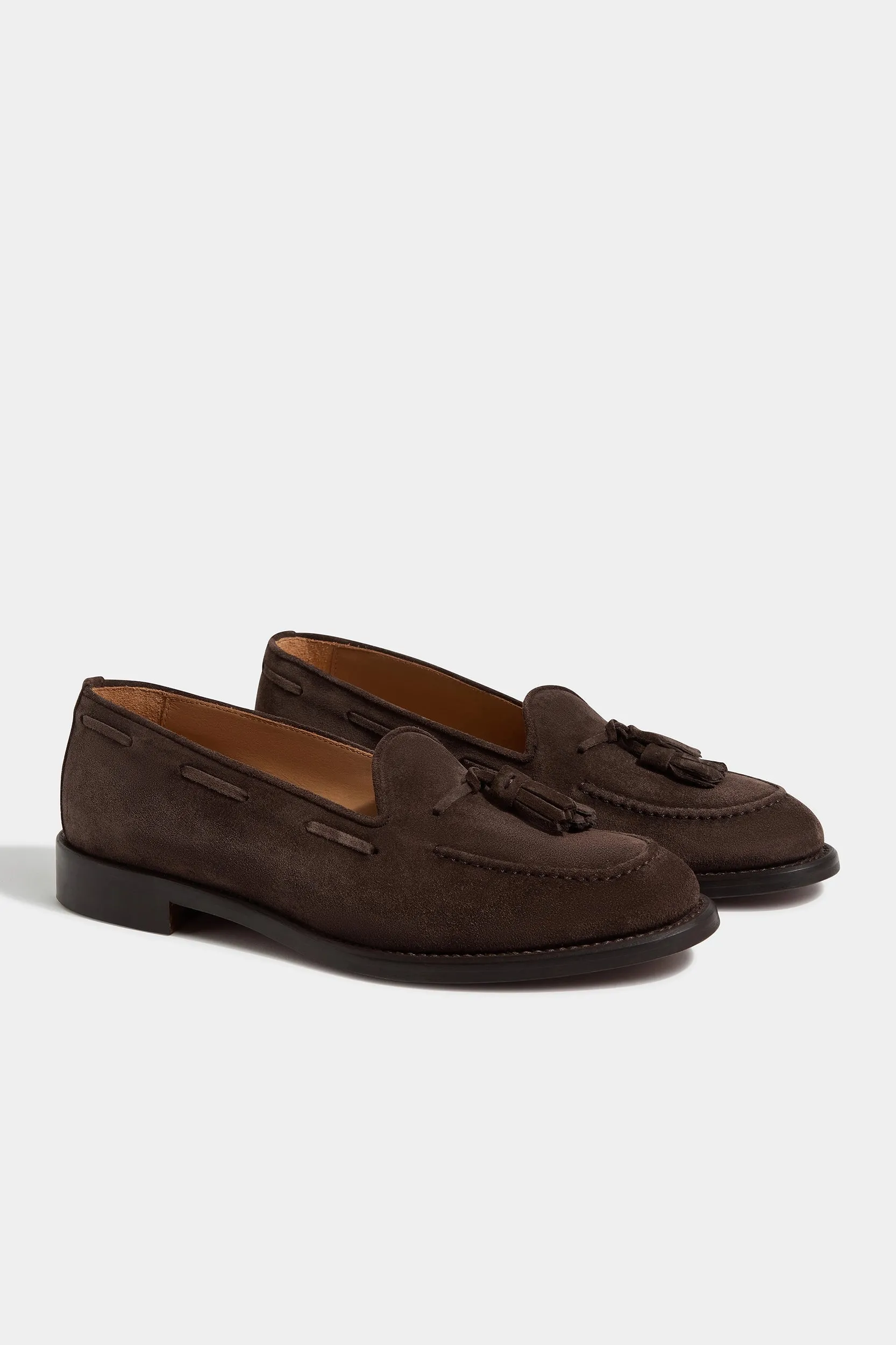 Essential Footwear Harbor Lights Brown suede tassel loafers - Made In Italy