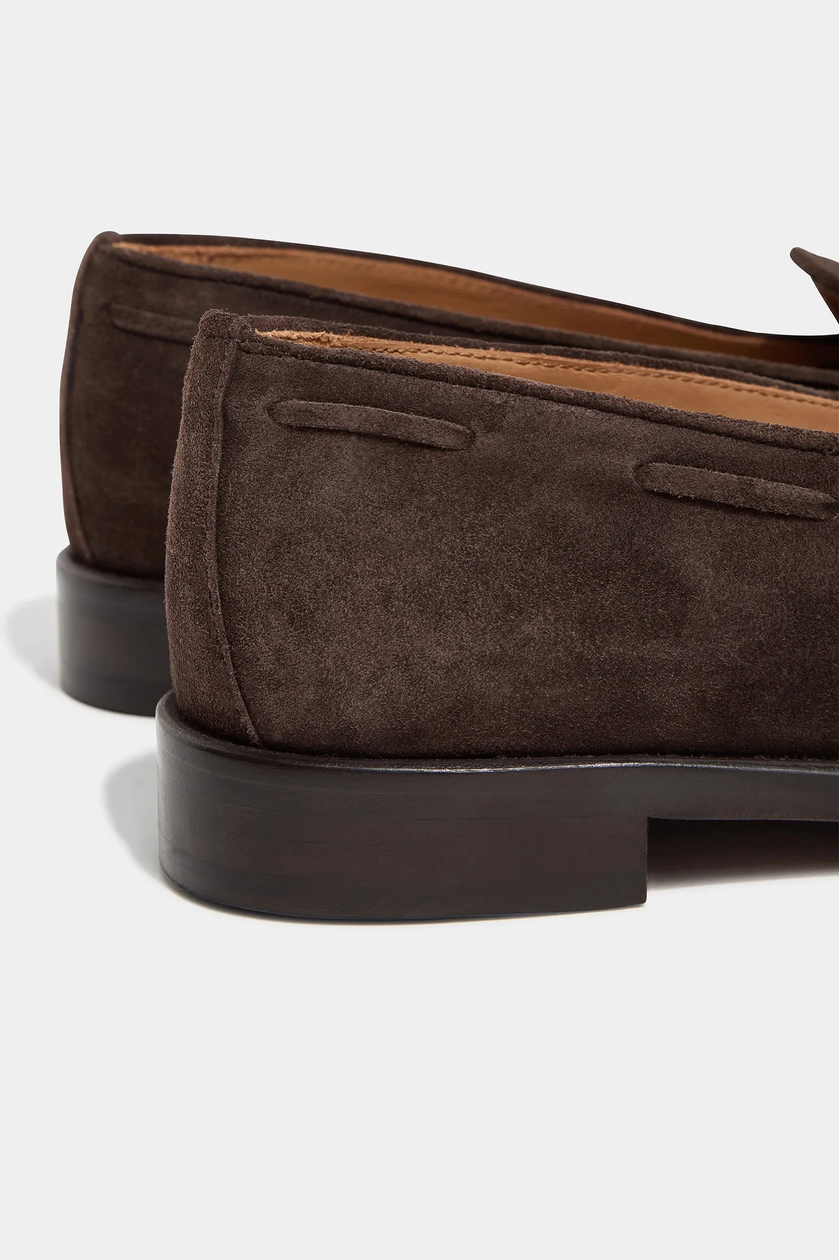 Urban Path Cloud Breeze Brown suede tassel loafers - Made In Italy