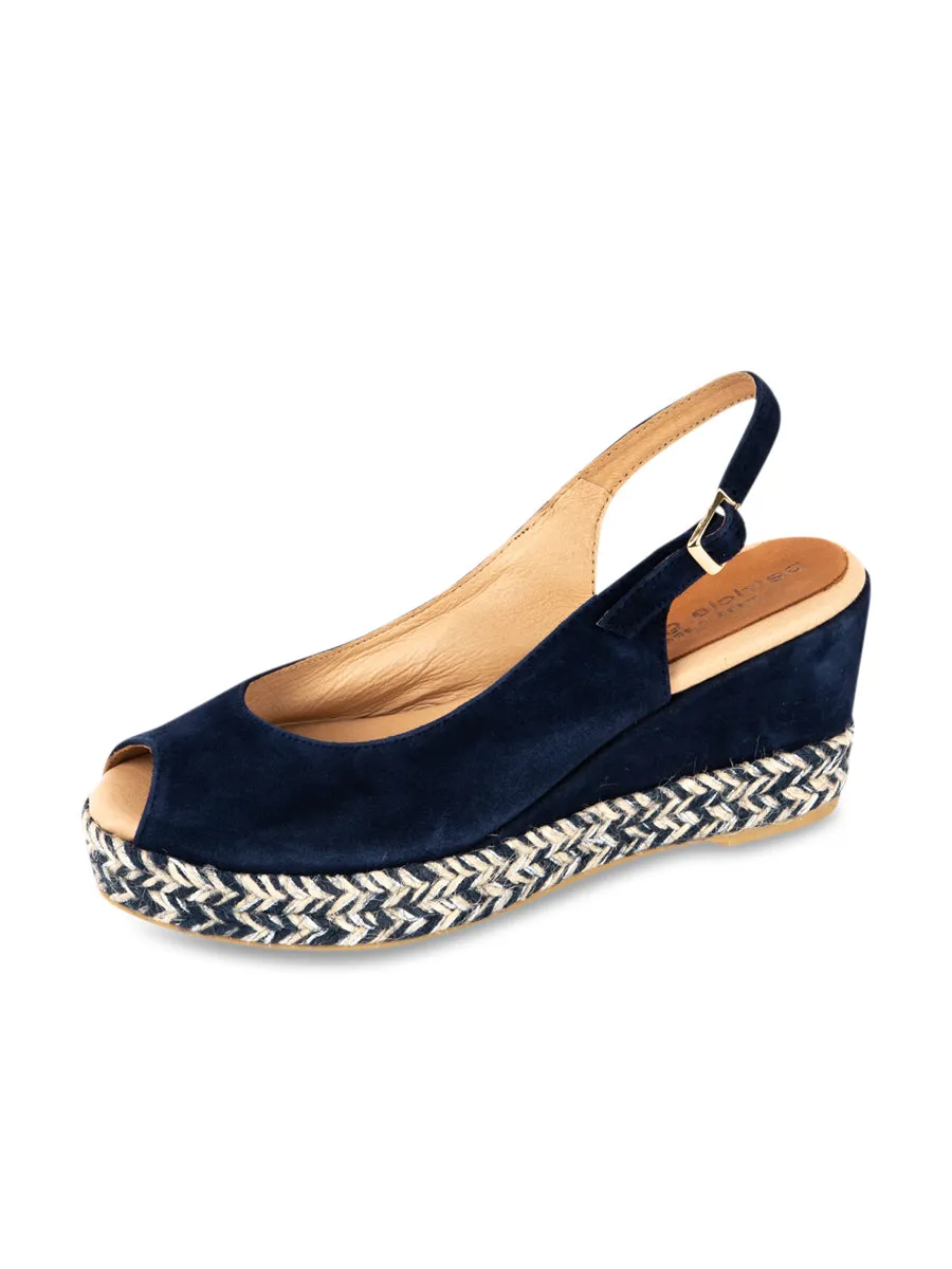 Piper Peep-Toe Slingback Espadrille ergonomic Seamless Design