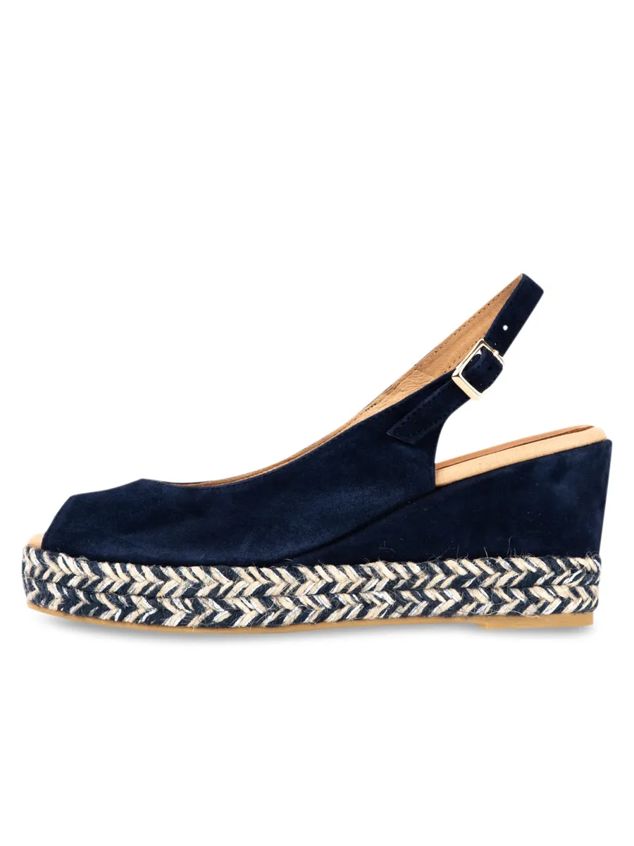 Piper Peep-Toe Slingback Espadrille Retro Style Trend Fit