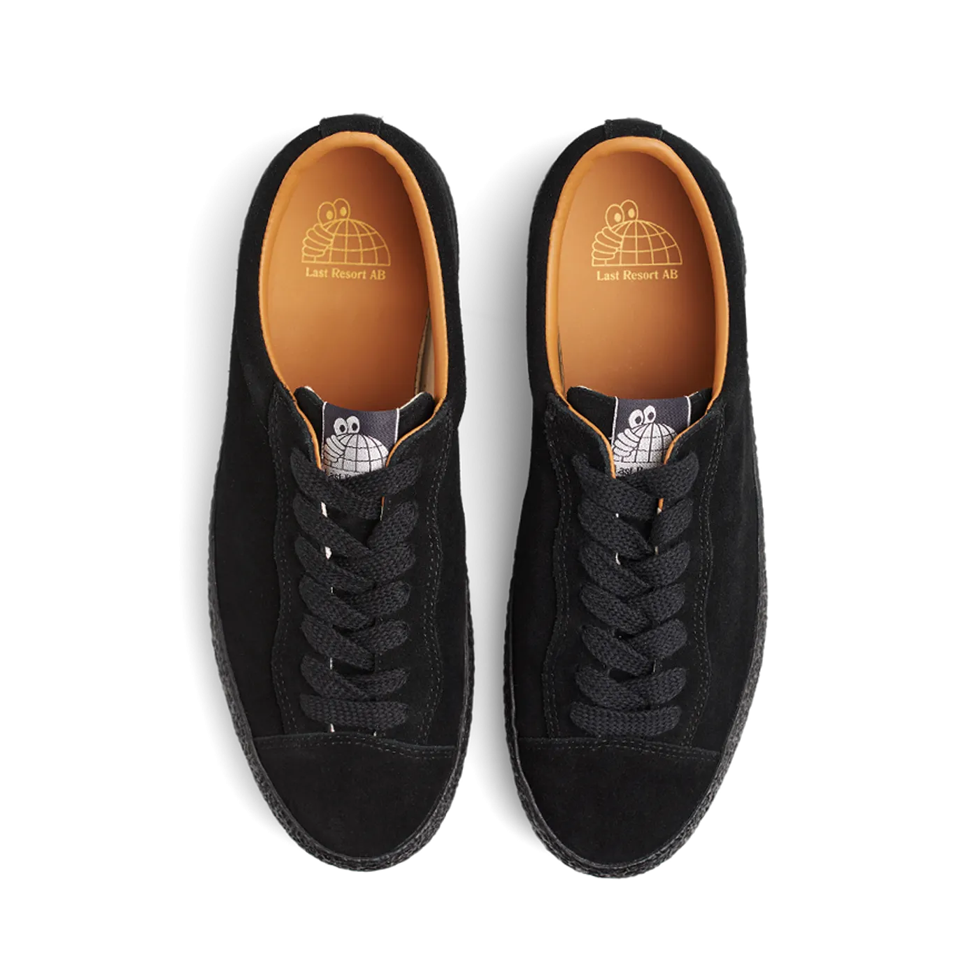 Last Resort VM002 Suede Lo Skateboard Shoe - Black/Black Reflective Design