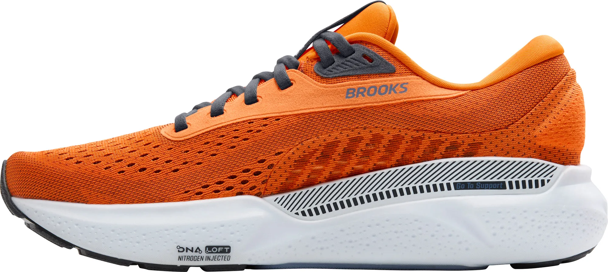 Mom Fit Brooks Adrenaline GTS 24 Mens Running Shoes - Orange