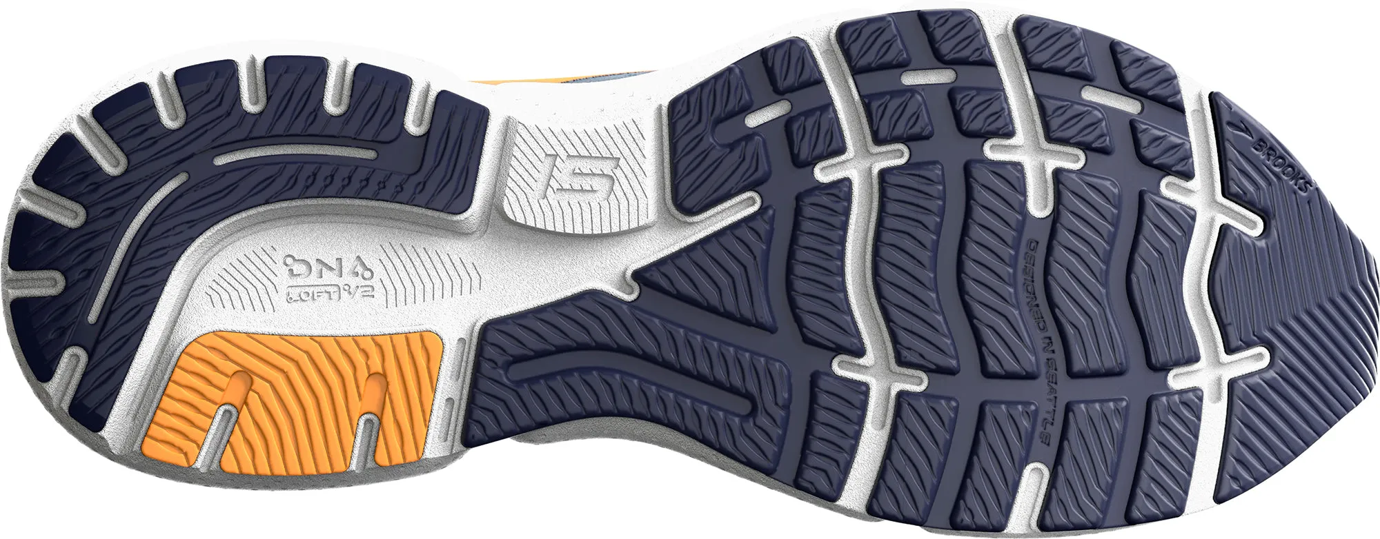 warm glow Brooks Ghost 15 Mens Running Shoes - Grey