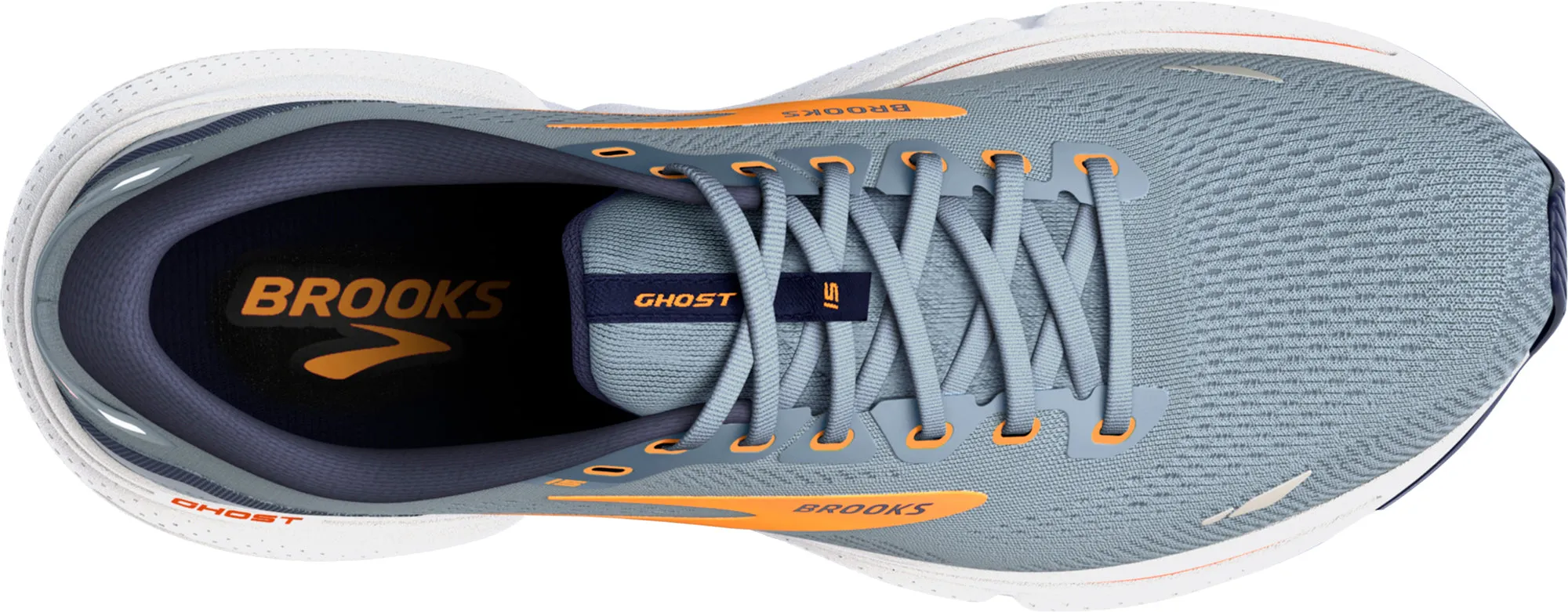 Brooks Ghost 15 Mens Running Shoes - Grey Every Step