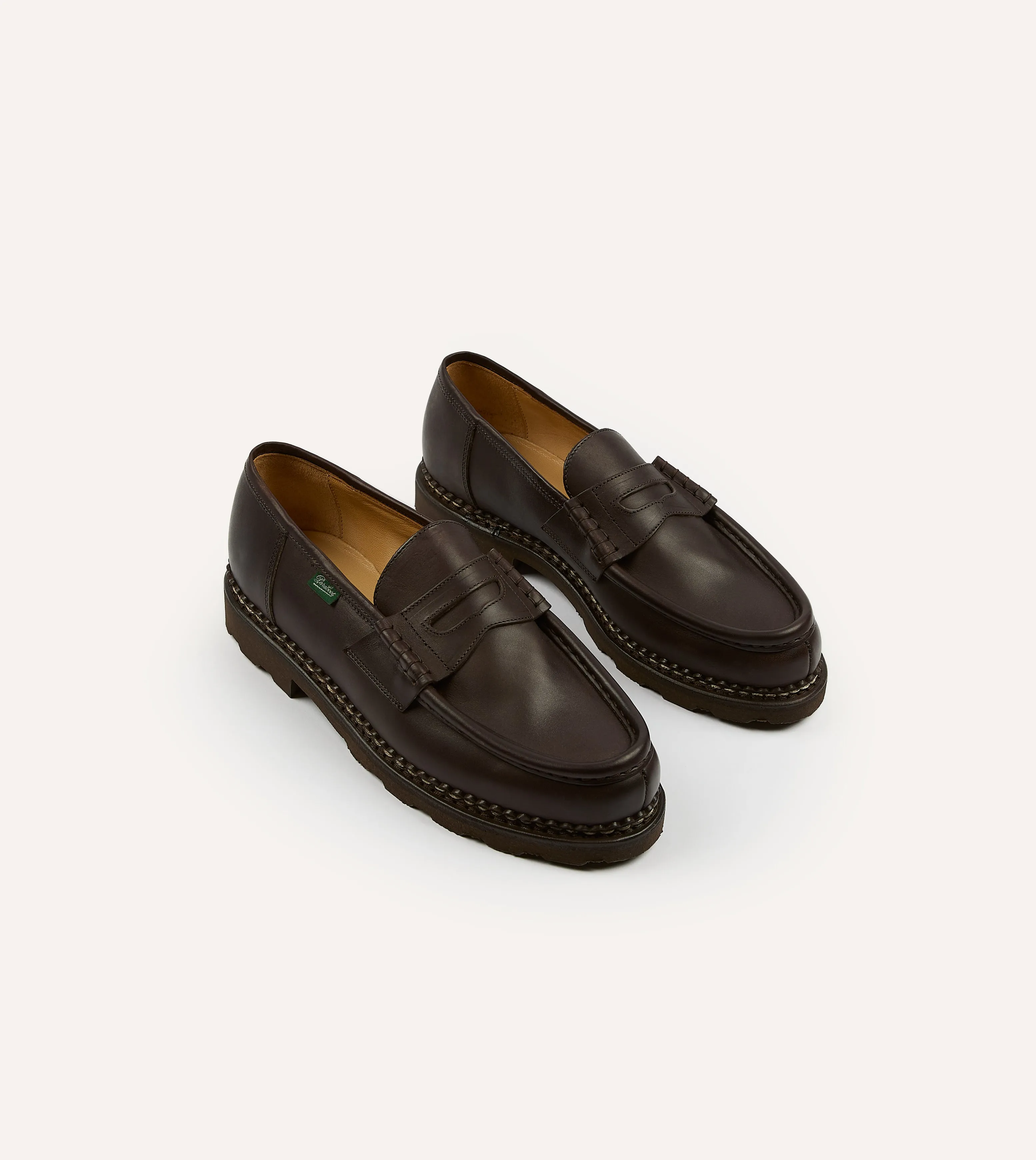 Paraboot Reims Brown Leather Loafer Quick Motion