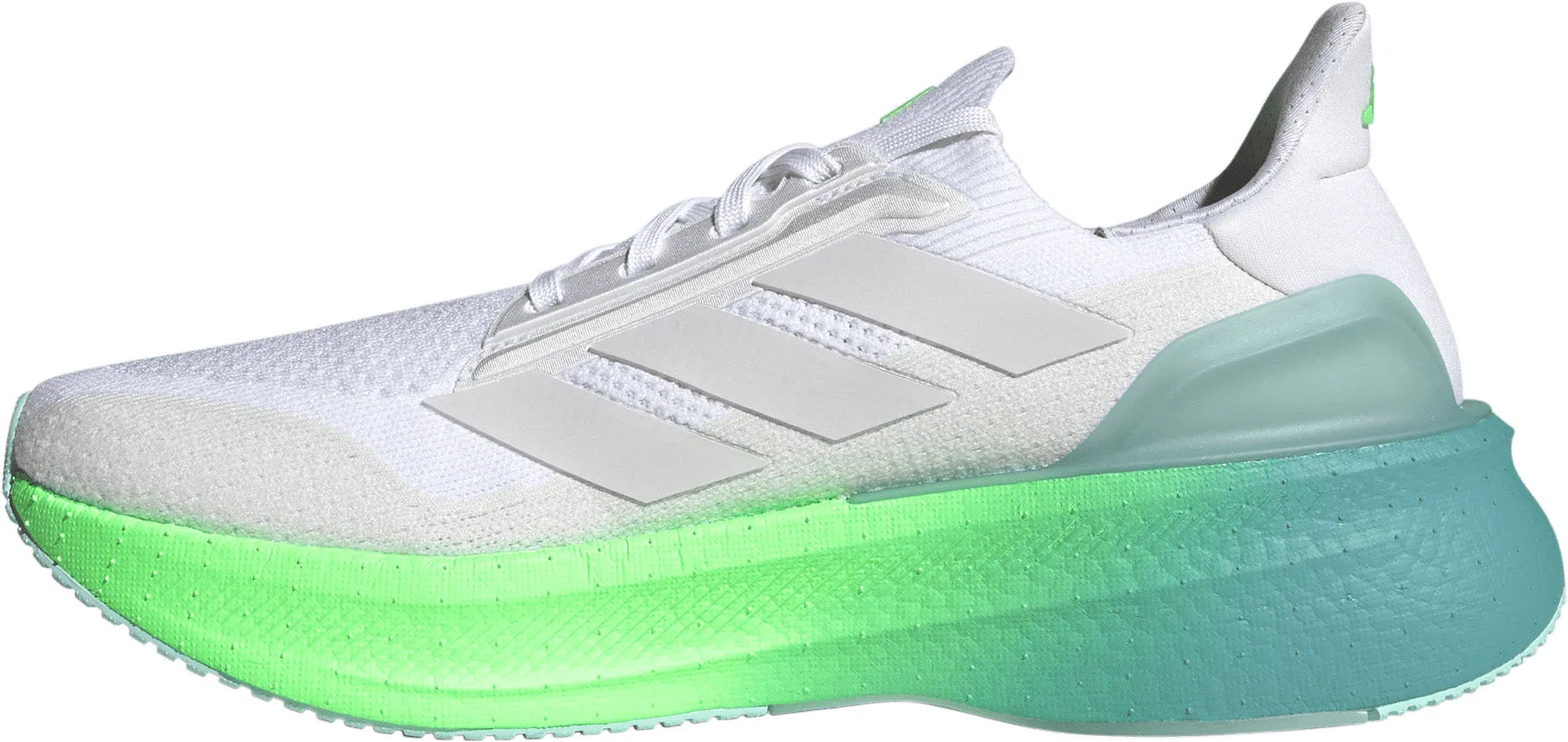 Celebrity Vibe Balance Fit adidas Ultra Boost 5X Mens Running Shoes - White
