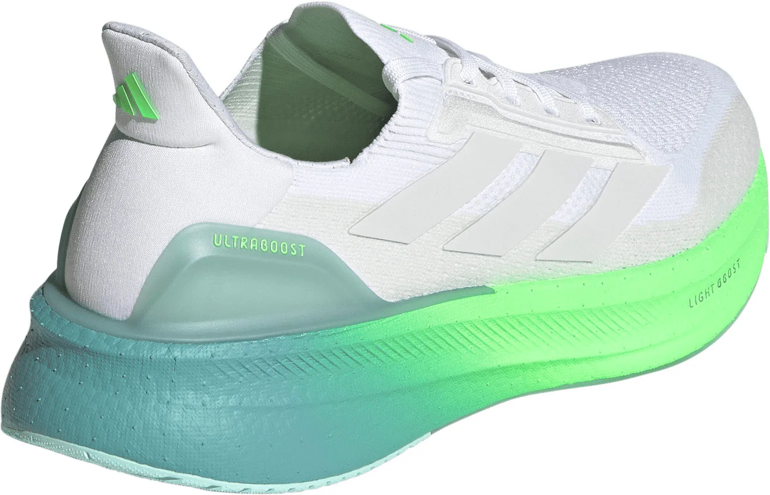 adidas Ultra Boost 5X Mens Running Shoes - White Ventilated Mesh Travel Enthusiasts
