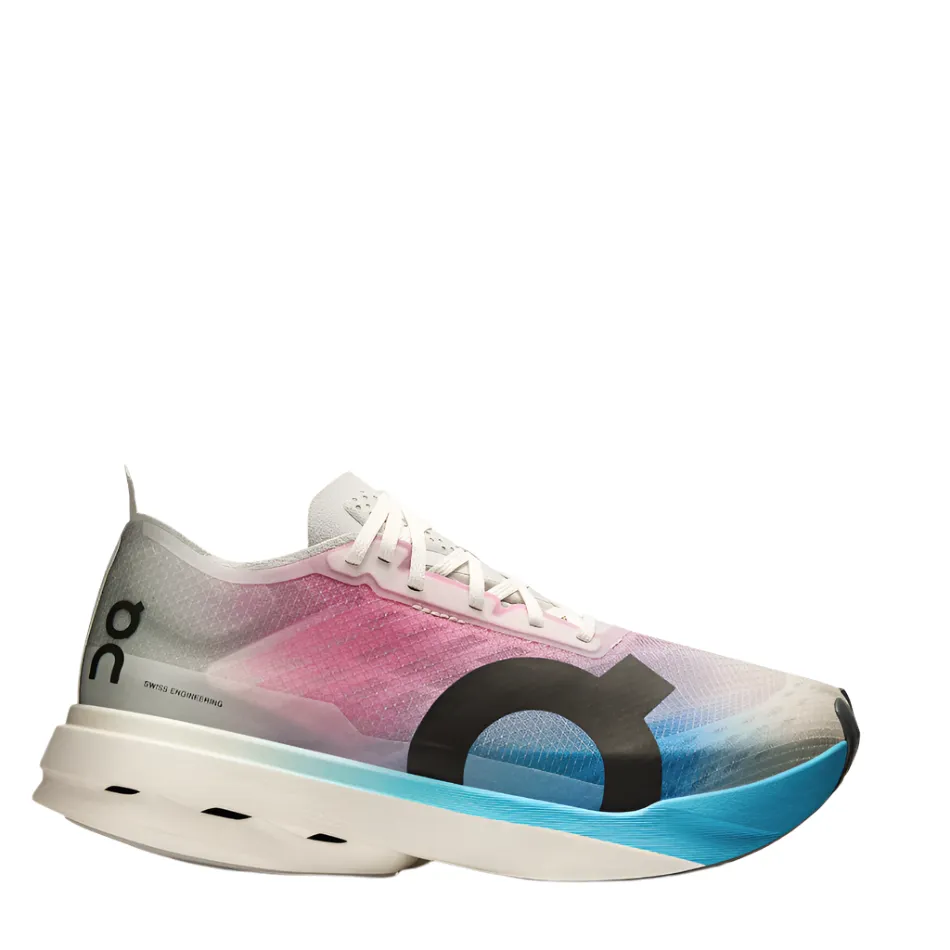 Mobile App Integration On Women's Cloudboom Strike Running Shoes in White/Horizon AW25
