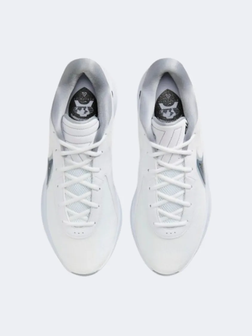 Nike Zoom Freak 6 Men Basketball Shoes White/Black/Grey Precision Engineering Design Rollbar technology