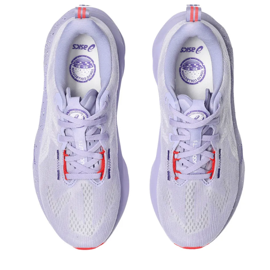 Run - ready ASICS Women's NOVABLAST 5 TOKYO Collection Running Shoes in Vapor/Edo Purple AW25