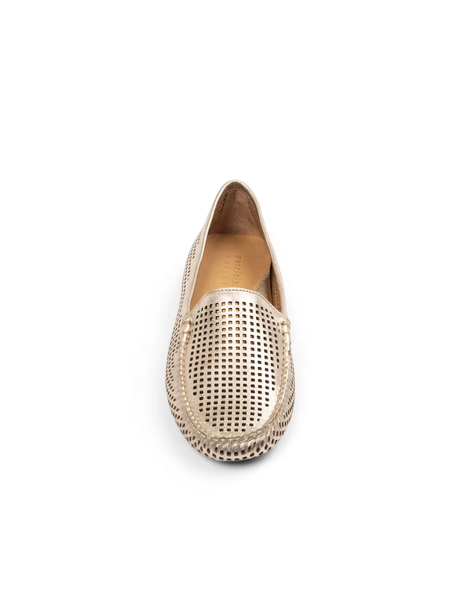 Barrie Perforated Driving Moccasin Mesh Upper