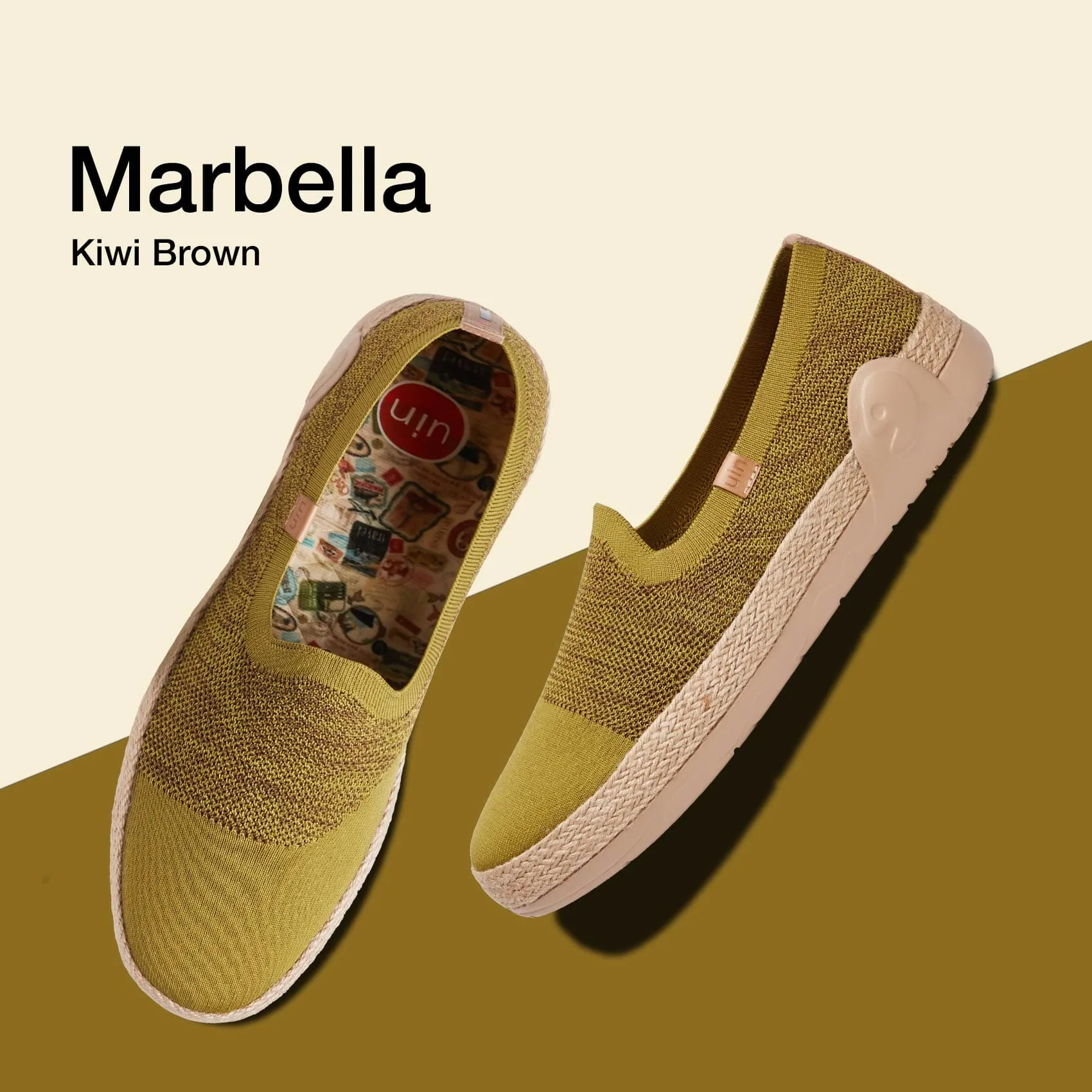 Gentle Fit Elastic Material Kiwi Brown Marbella II Men