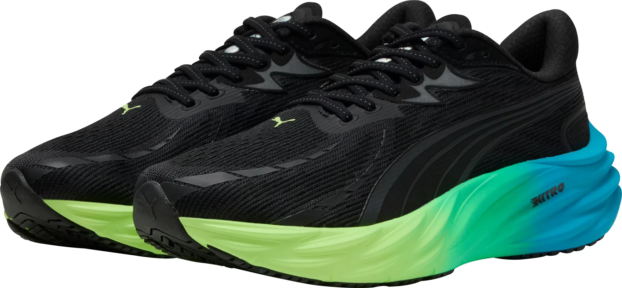 Puma Velocity Nitro 4 Mens Running Shoes - Black Care Ease Baby Soft
