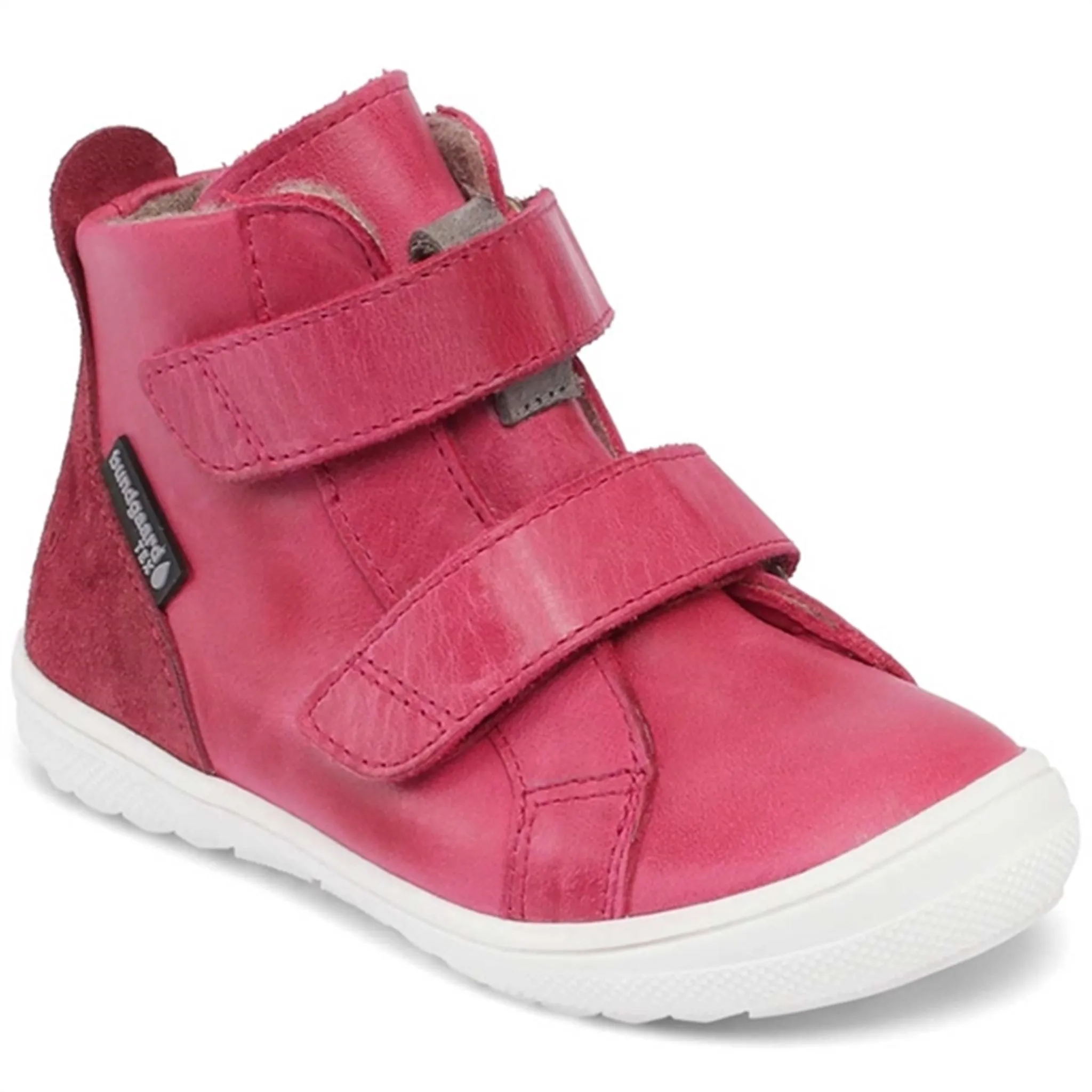 Outdoor Hiking Shoes Snow Winter Rugged Boots Bundgaard Storm Velcro Tex Shoes Dark Pink