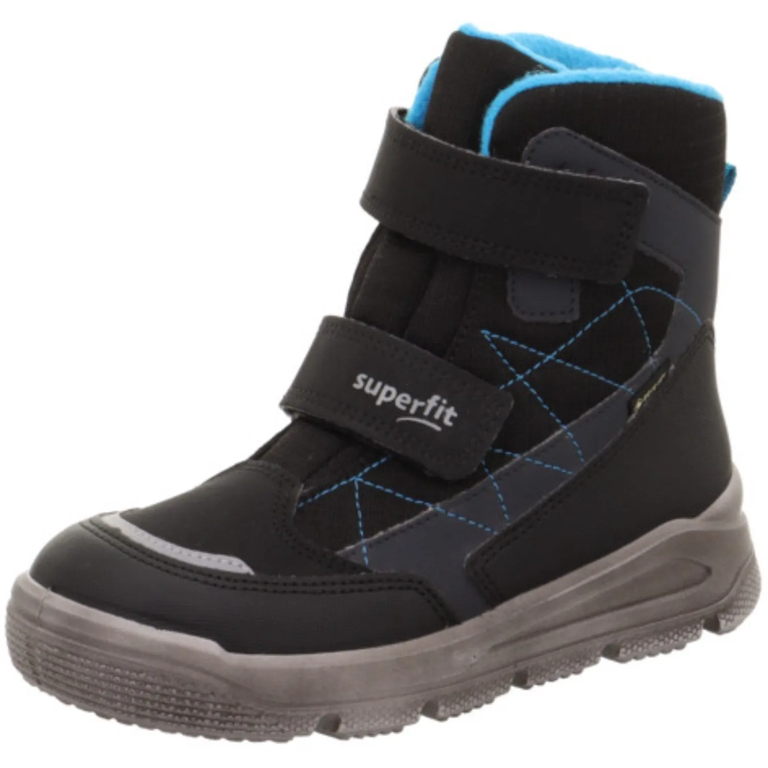 Superfit Black/Turquoise Mars Boots With Warm Lining Comfortable to wear Snow Rugged Boots