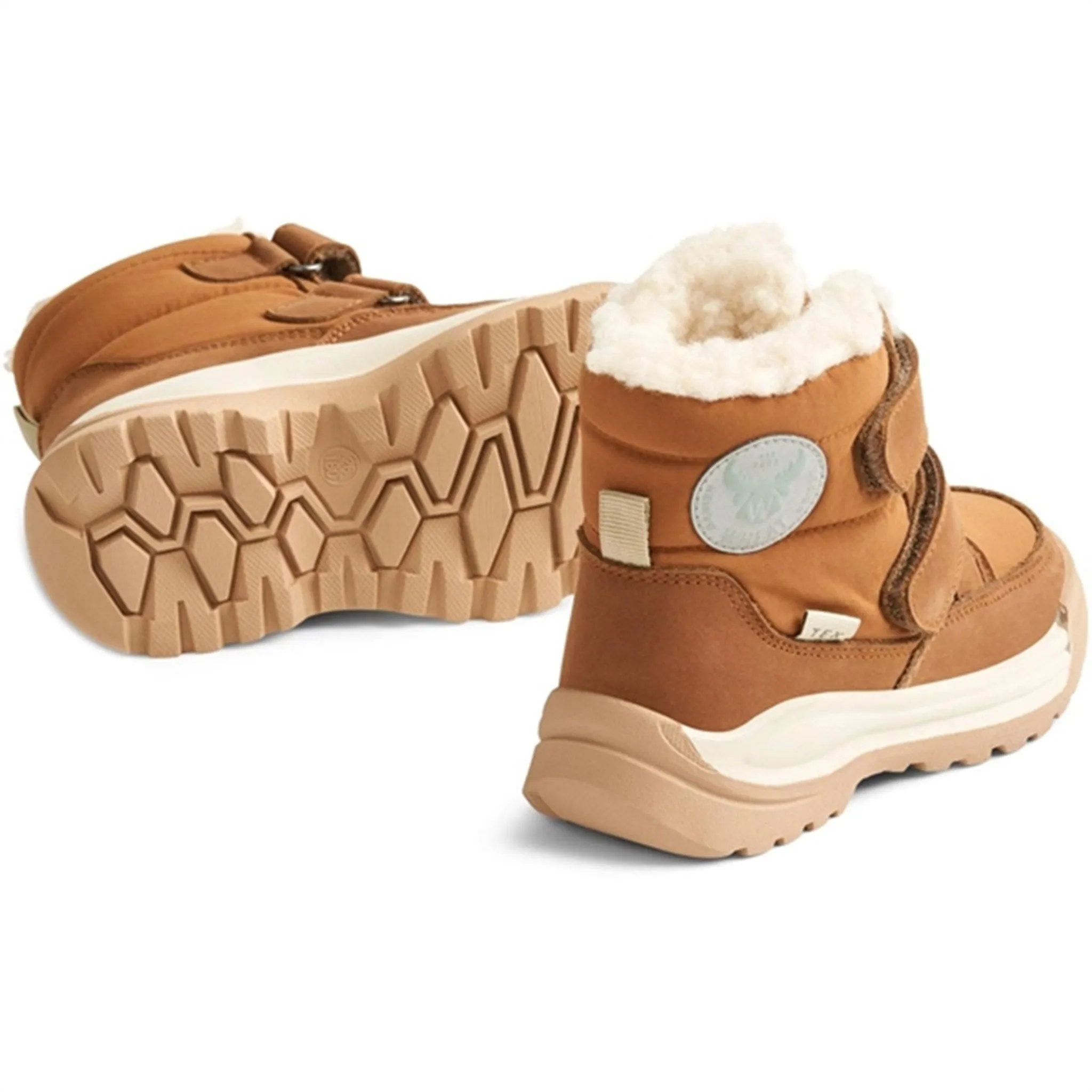Wheat Winter Boots Millas Double Velcro Tex Cognac Snow Safety Winter Trail Shoes