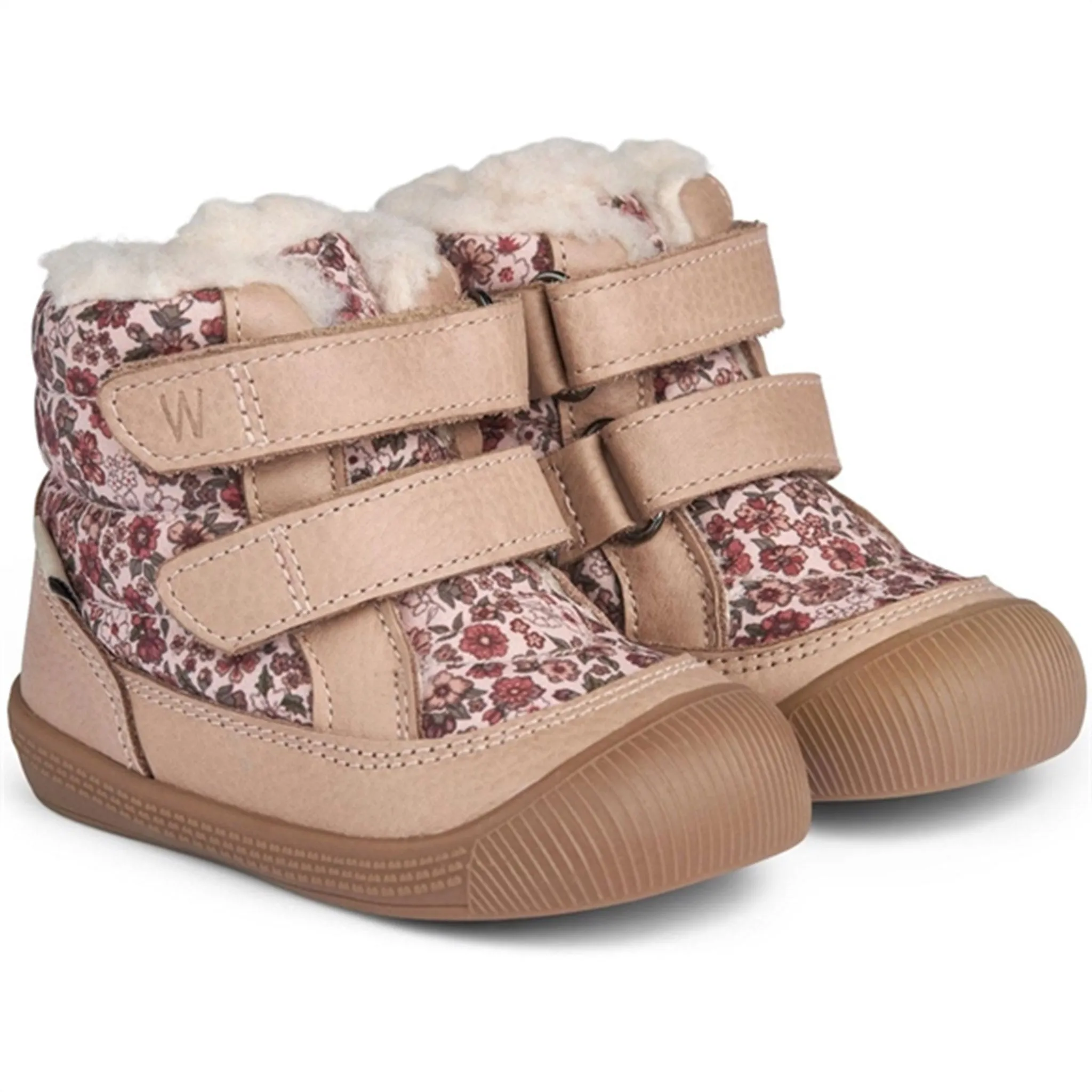 Wheat Winter Boots Daxi Wool Tex Print Rose Dust Flowers Snow Adventure Rugged Tear Resistant