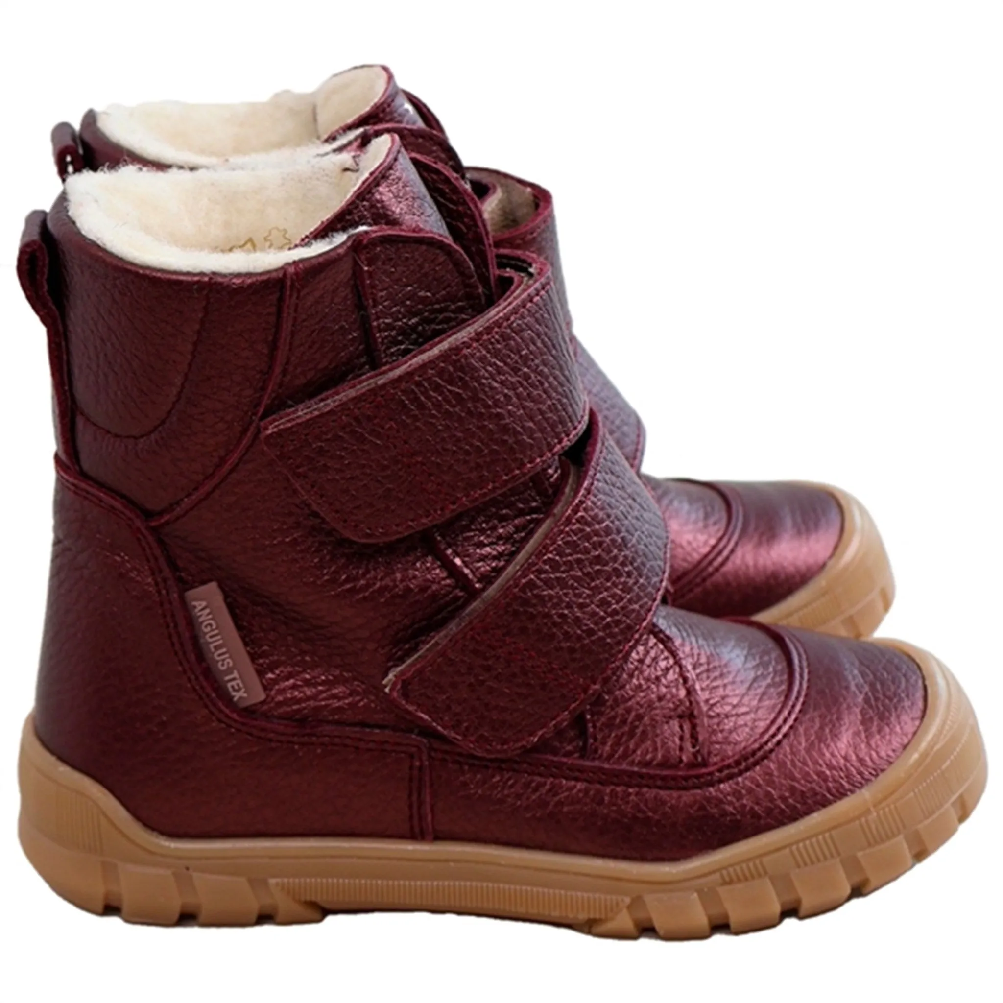 Snow Trail Gear Frozen Terrain Angulus Tex-Boots With Velcro Bordeaux Shine