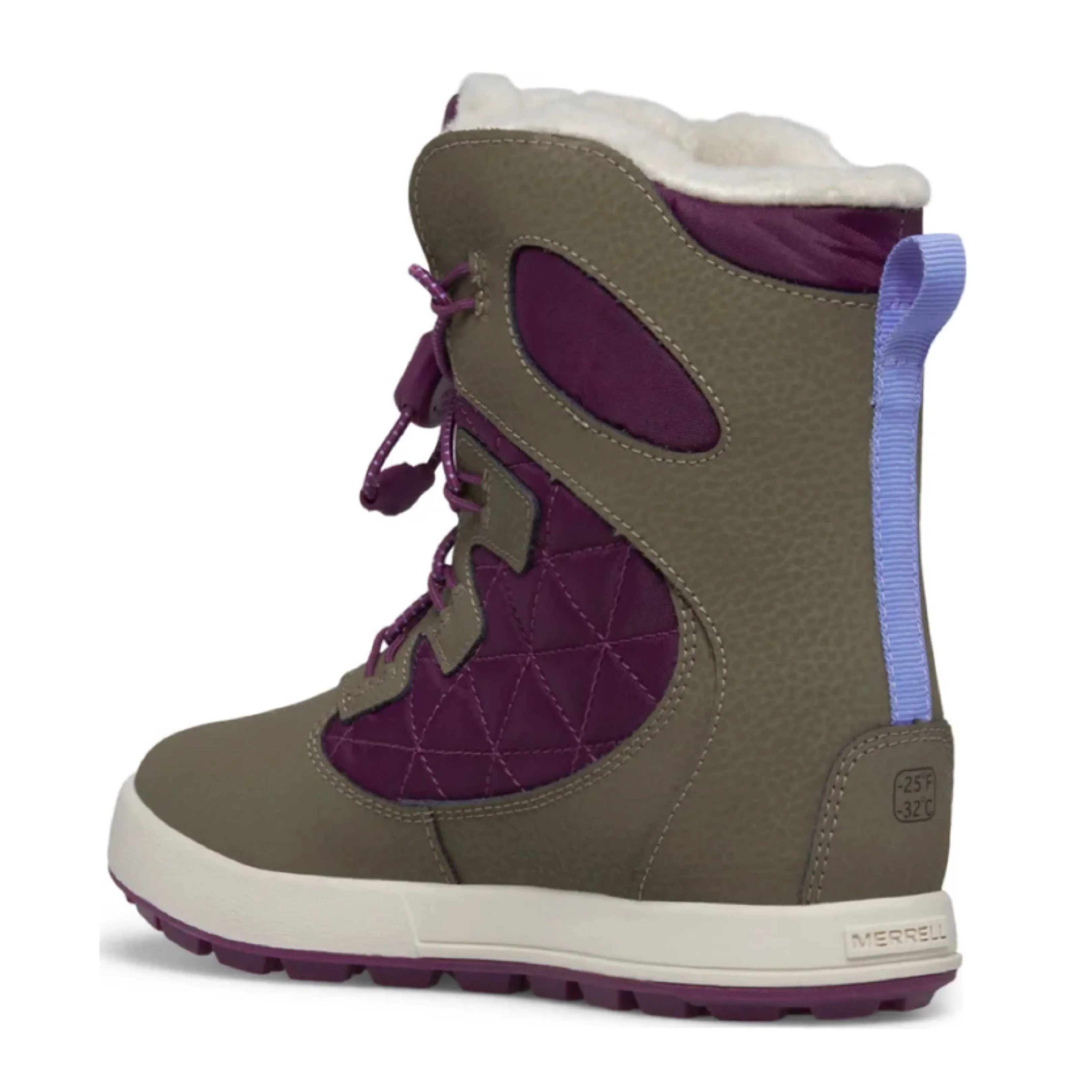 Cozy Boots Merrell Truffle/ Plum Cozy Snow Bank 4.0 Children??s/Youth Waterproof Snow Boot