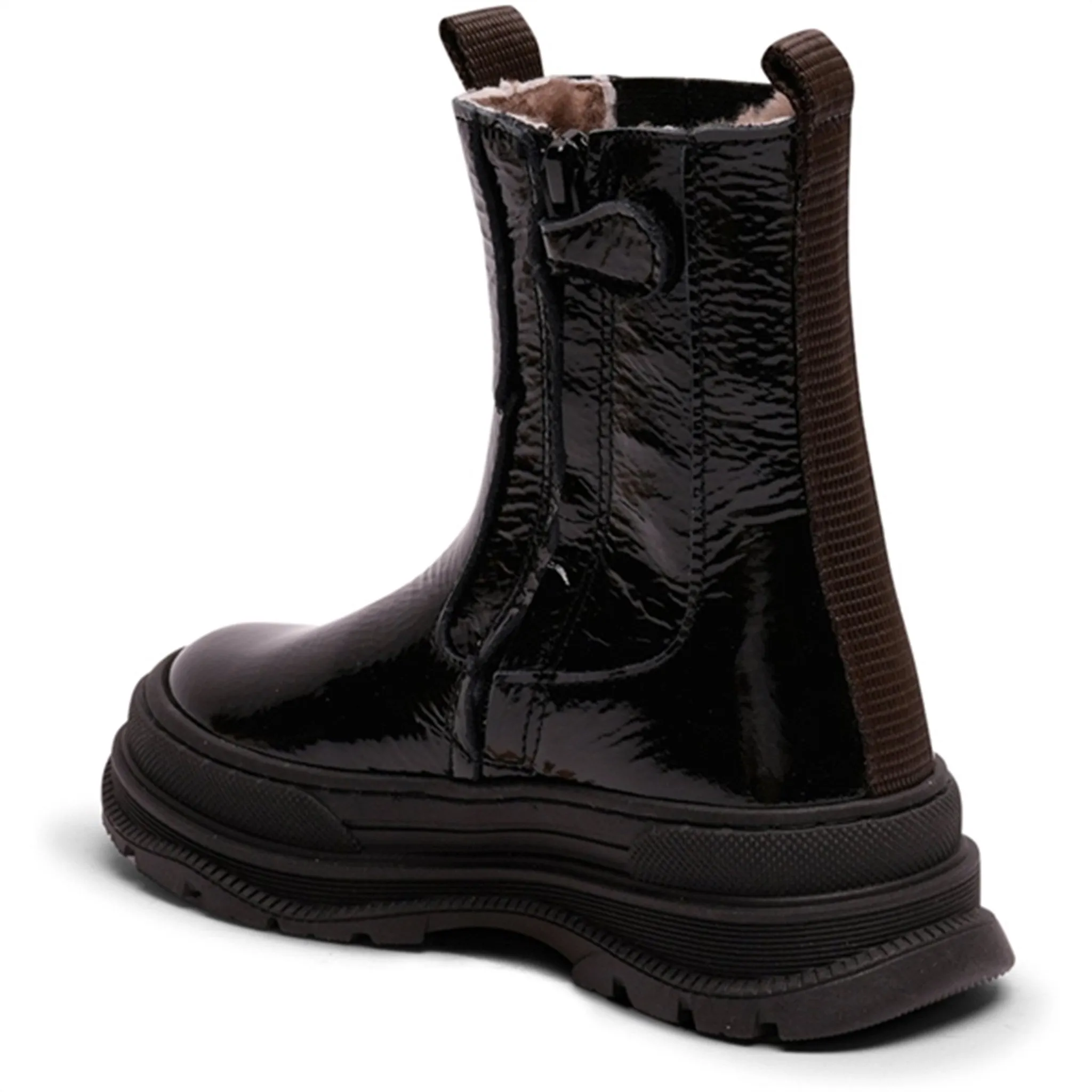 Bisgaard Mila Lamb Boots Black Patent Arctic Walk