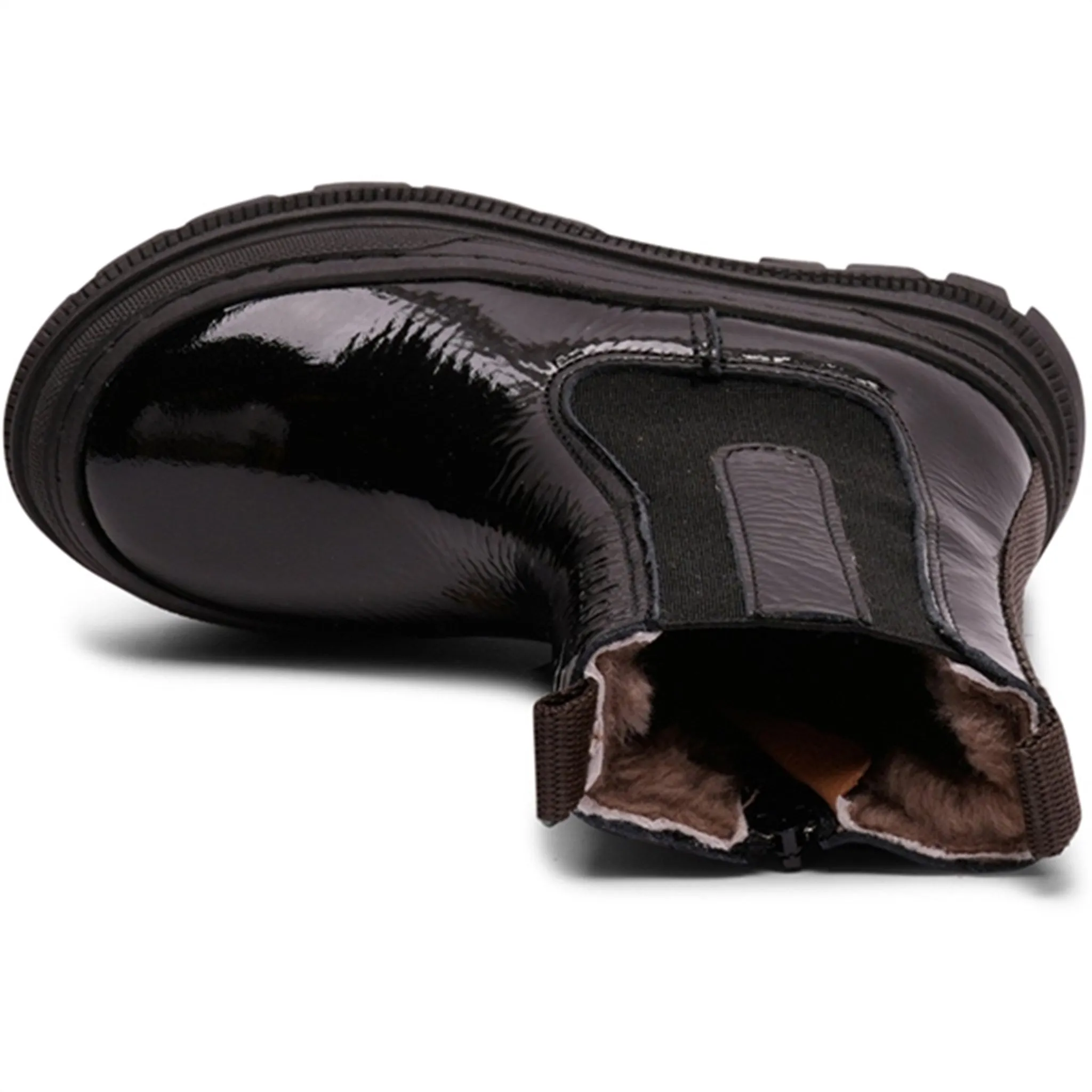 Bisgaard Mila Lamb Boots Black Patent Snow Cold Snow All-Terrain