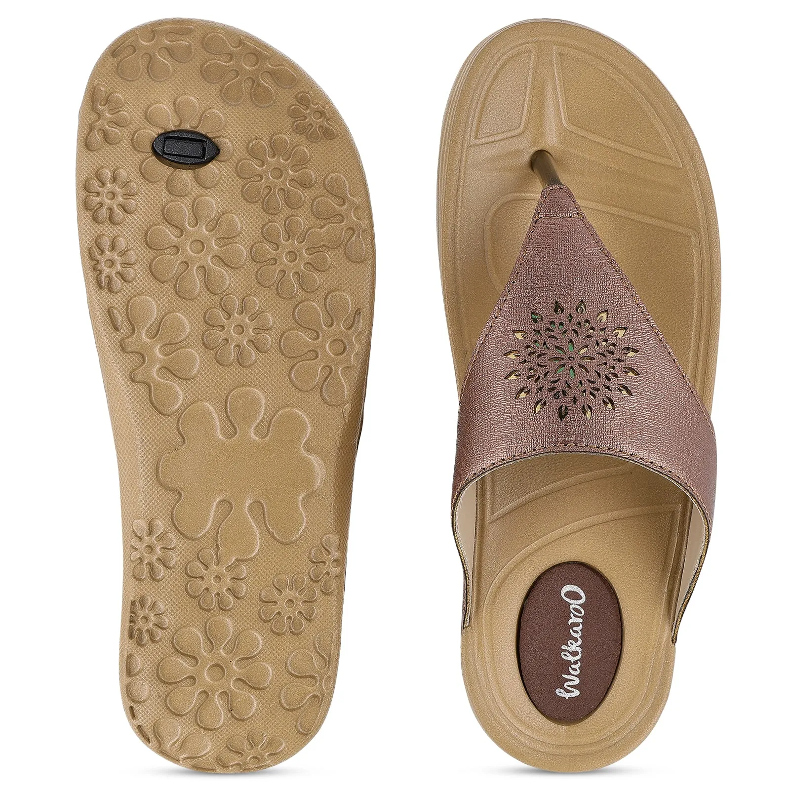 Easy Beach Fit Sunny Escape Women's Flip-Flop - WC4991 Brown Tan