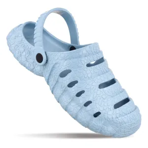 Tropical Leaf Low Profile Walkaroo Men's Clogs  - WC8761 Aqua