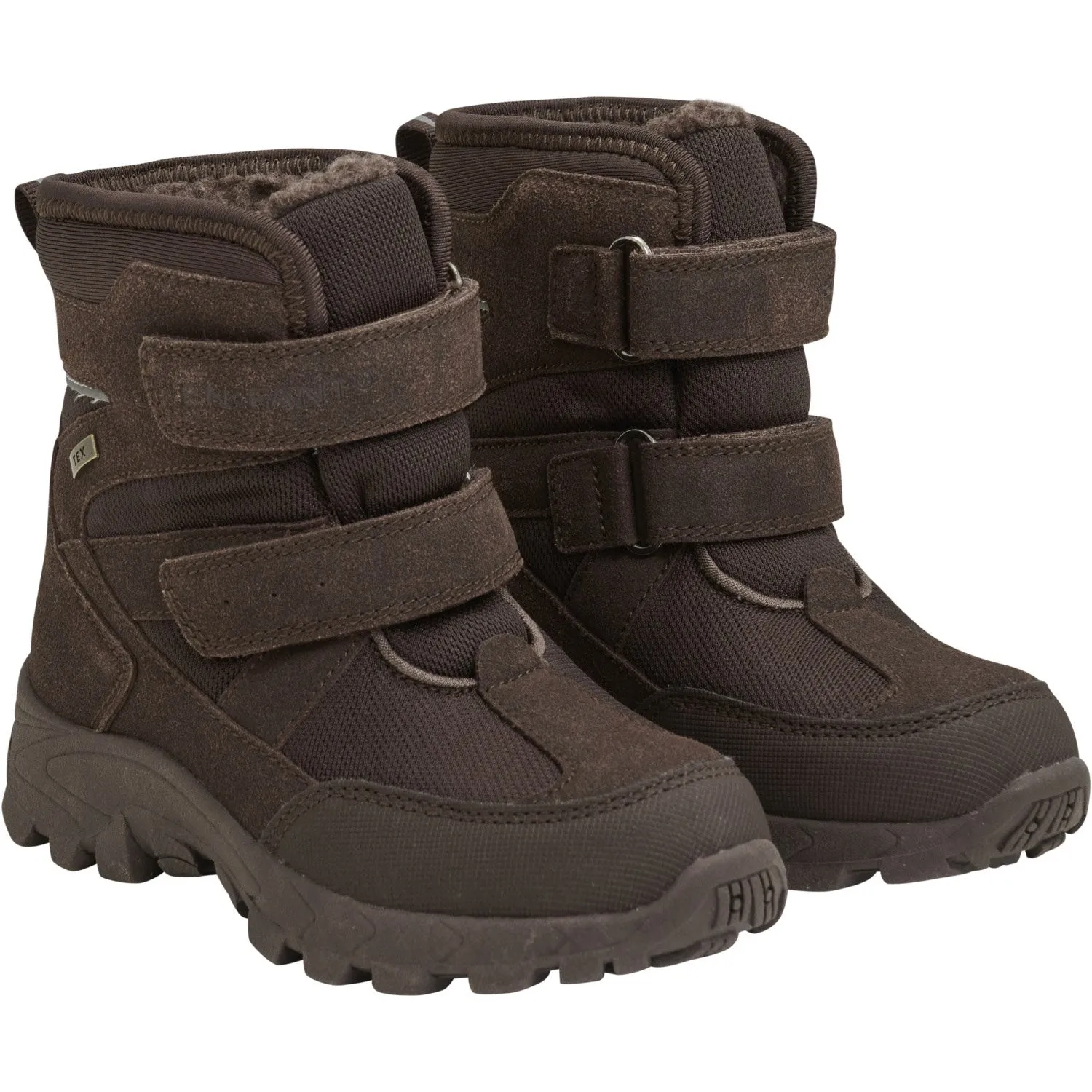 Snow Grip Snow Hiking Expedition En Fant Chocolate Brown Boots Velcro Tex