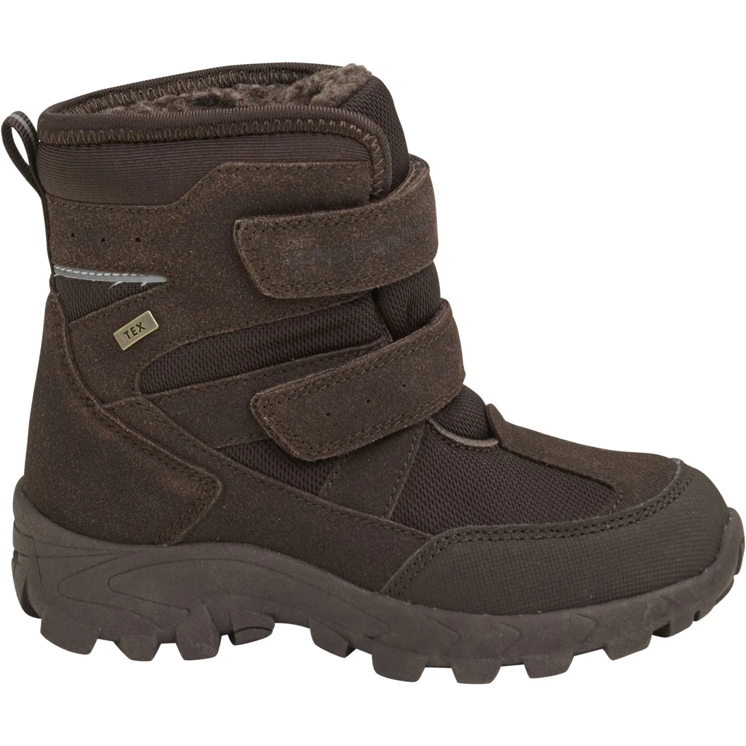 En Fant Chocolate Brown Boots Velcro Tex Snow All-Terrain