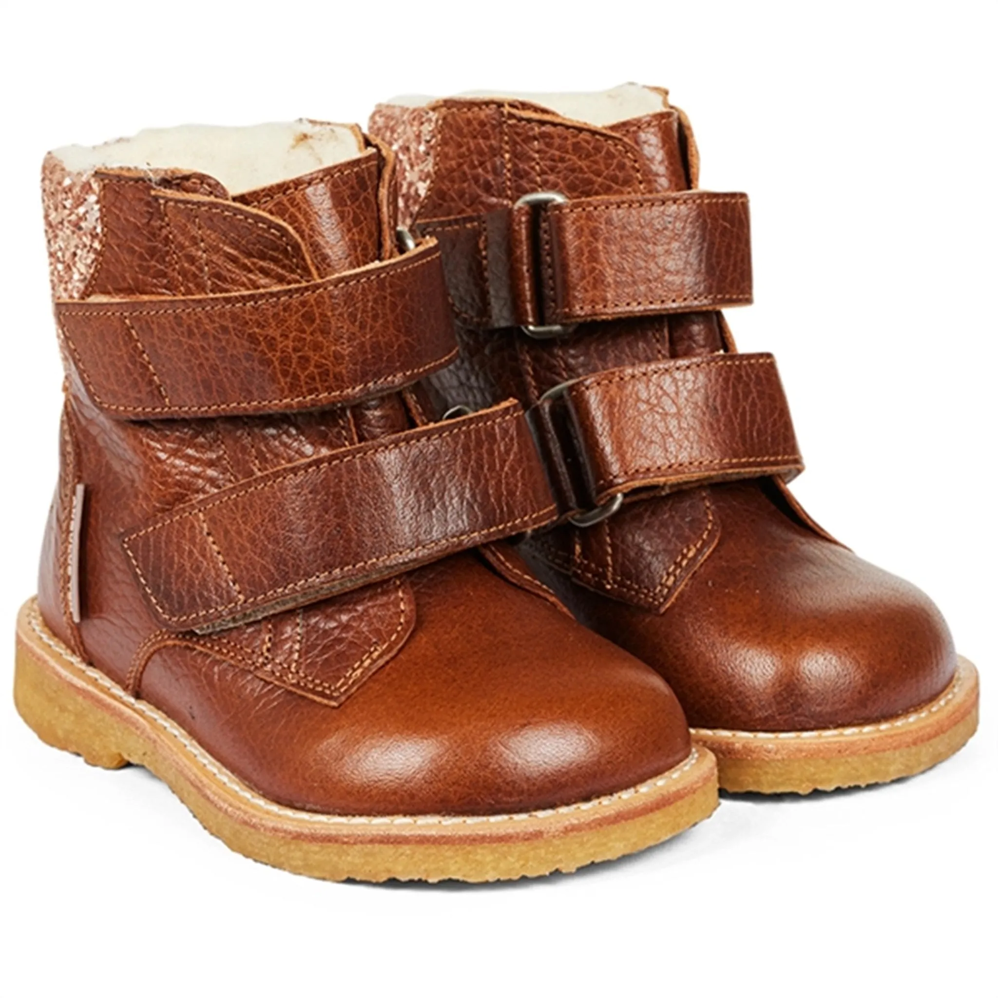 Snow Fun Angulus Starter Tex boots With Velcro Cognac/Maple