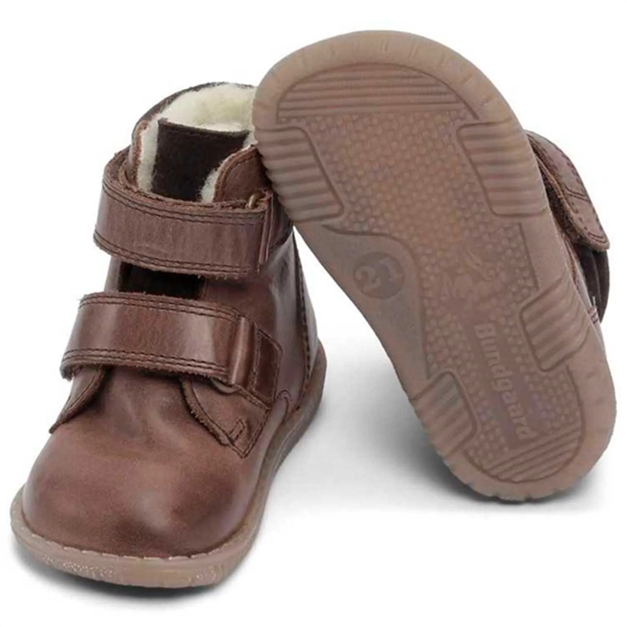 Bundgaard Rabbit Boots Velcro Brown Snow Cold