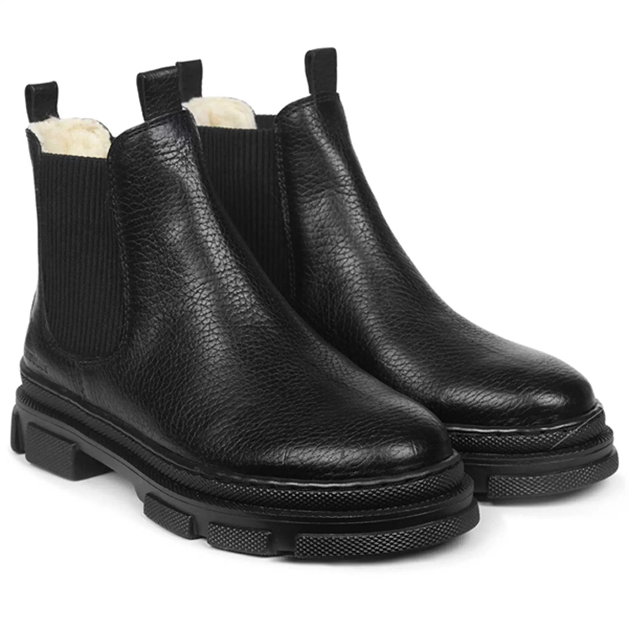 Angulus Boots w. Elastic And Wool Black 7202-401-0334-2504 High Terrain Walks Outdoor journey