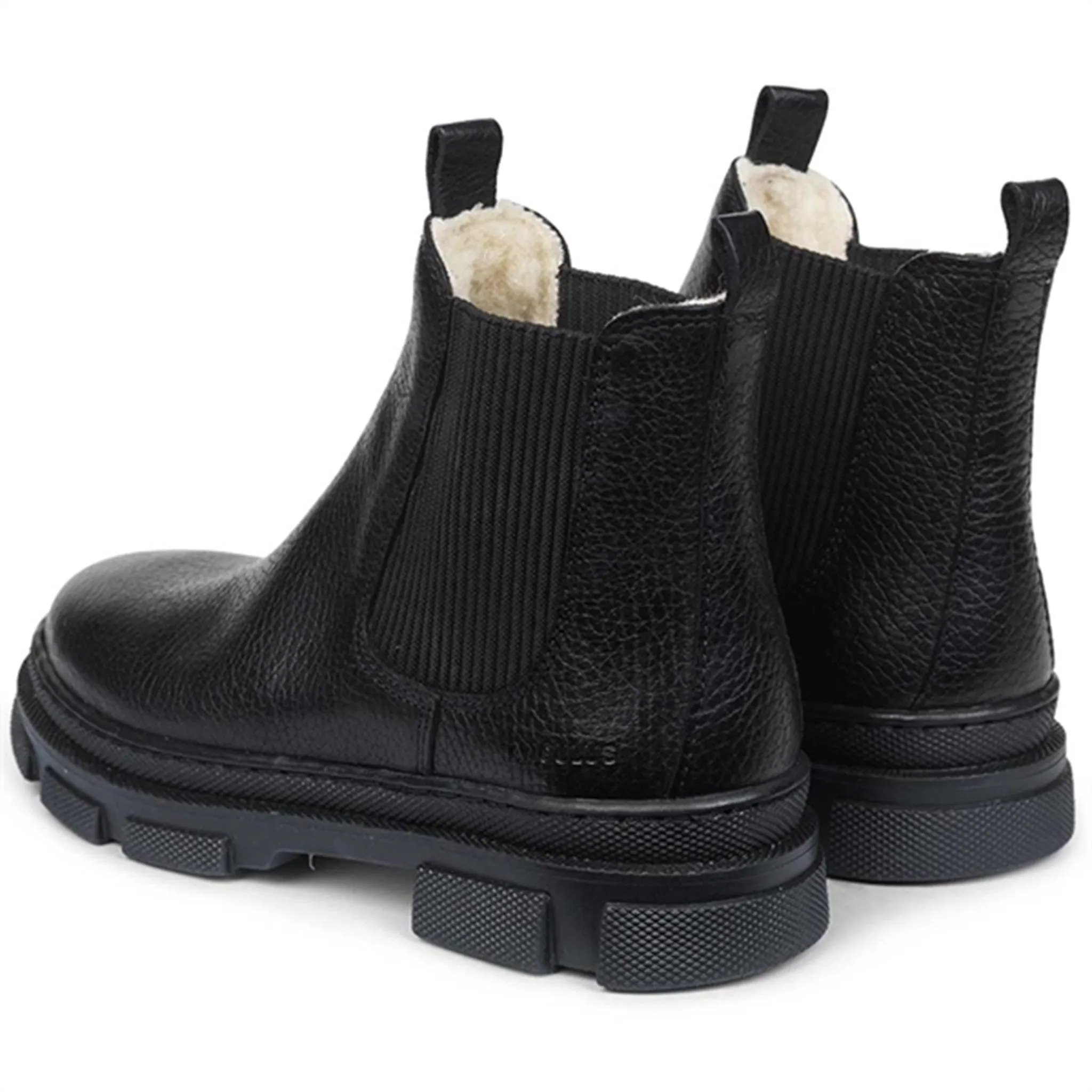 Angulus Boots w. Elastic And Wool Black 7202-401-0334-2504 mountain boots