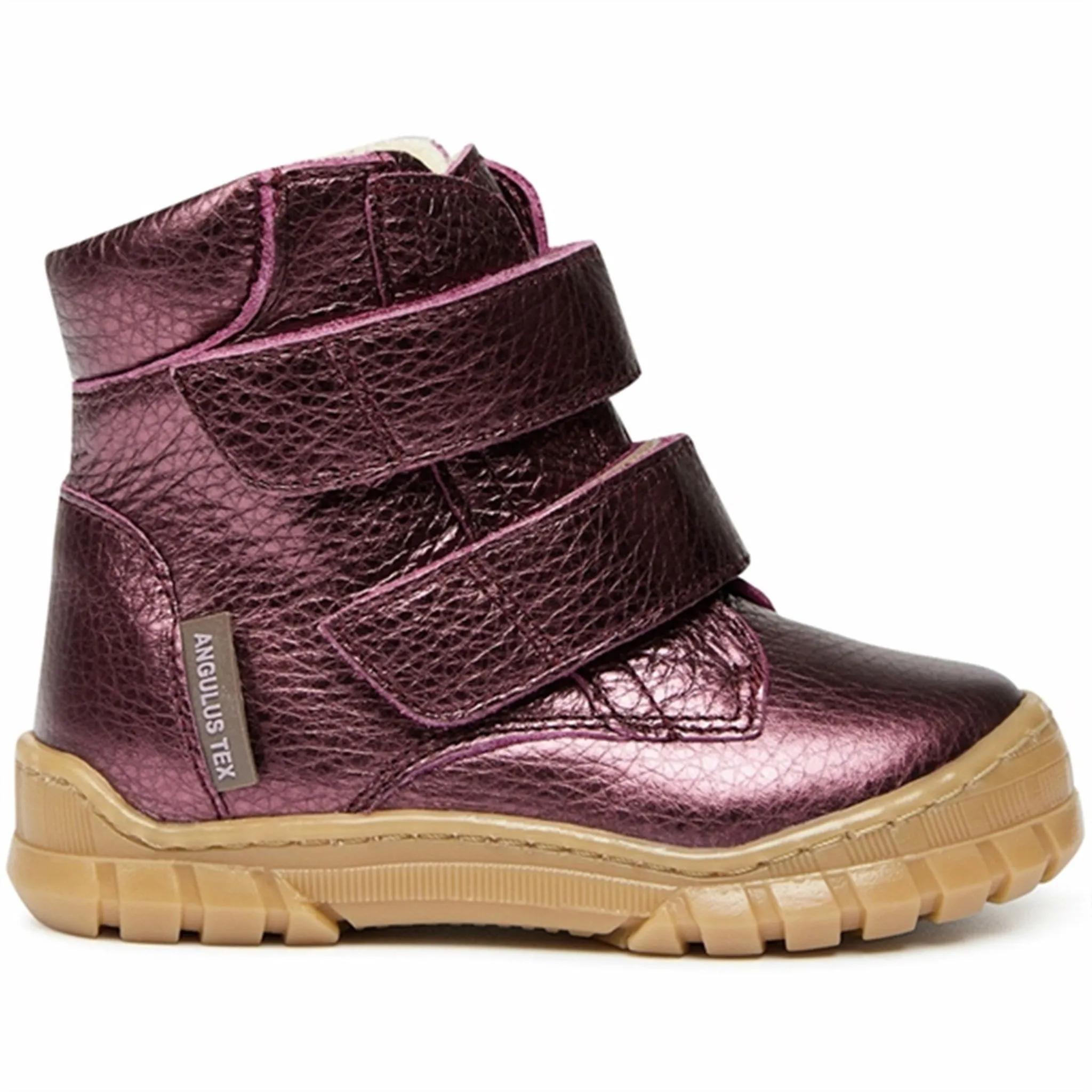 Foot Warmers Angulus Beginner Tex Boots w Velcro Plum Shine