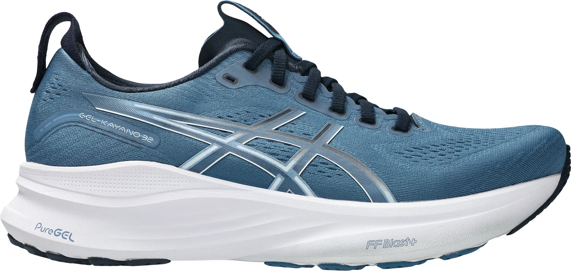 Asics Gel Kayano 32 Mens Running Shoes - Blue Ultra Light Hiking Trails