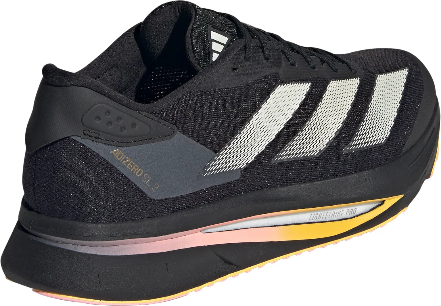 Sweat Resistant Gym Workout adidas Adizero SL 2 Mens Running Shoes - Black
